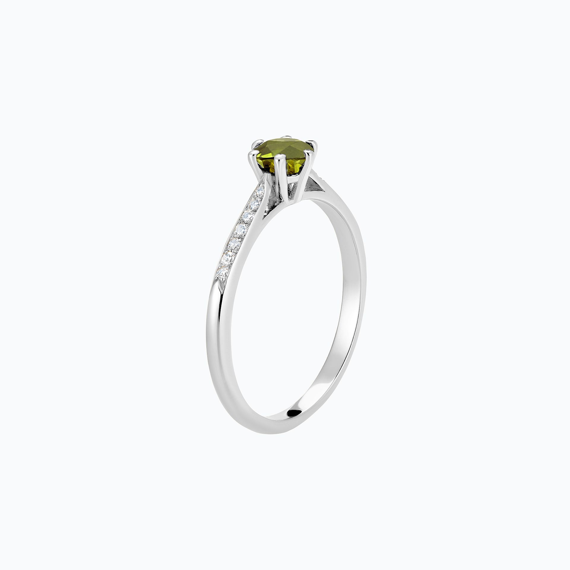 Solitaire Pavé Félicia Péridot