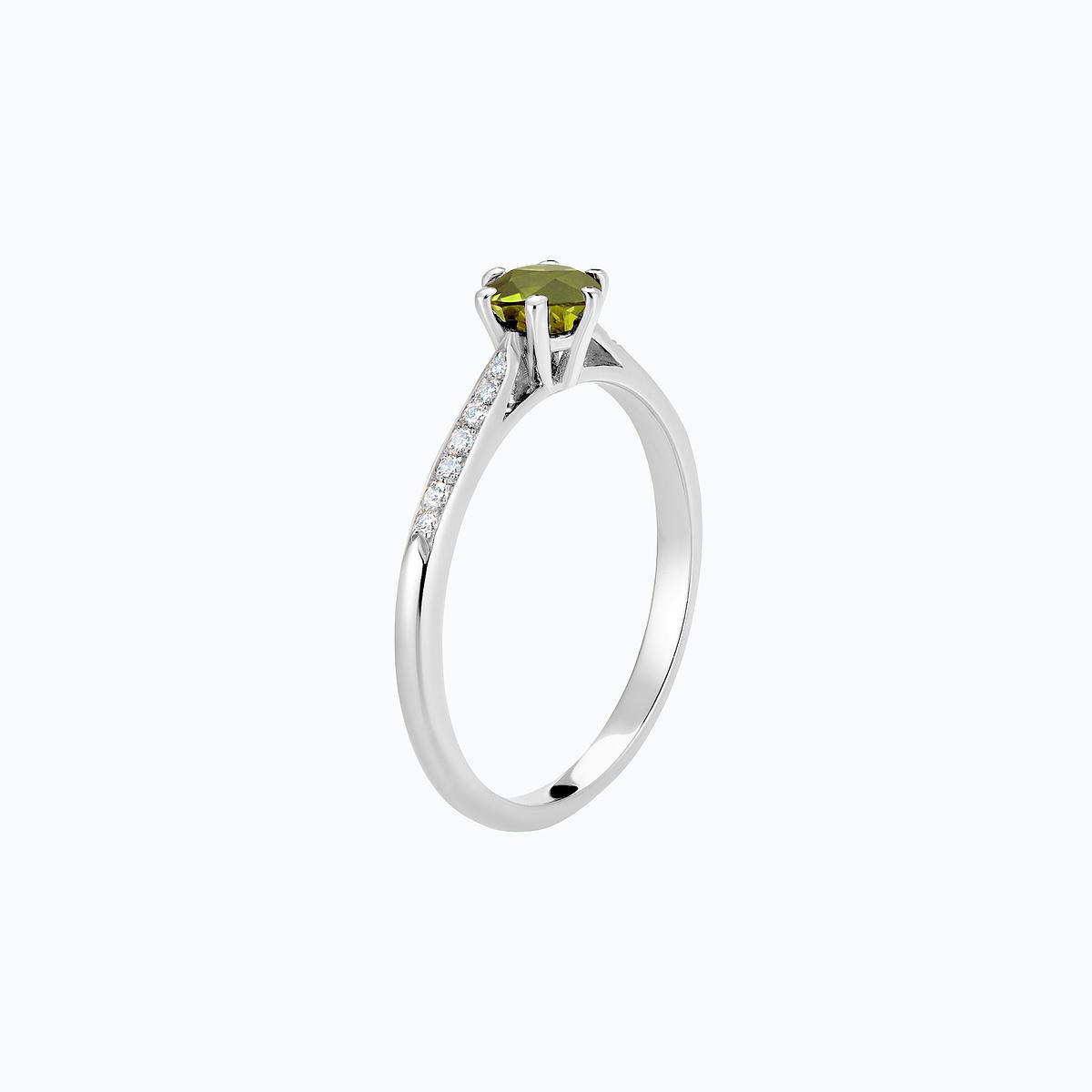 Solitaire Pavé Félicia Péridot