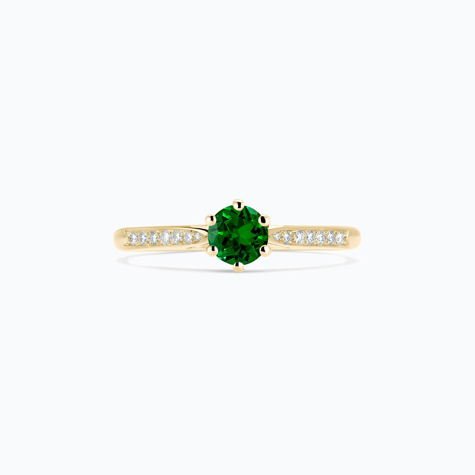 Solitaire Pavé Félicia Tsavorite