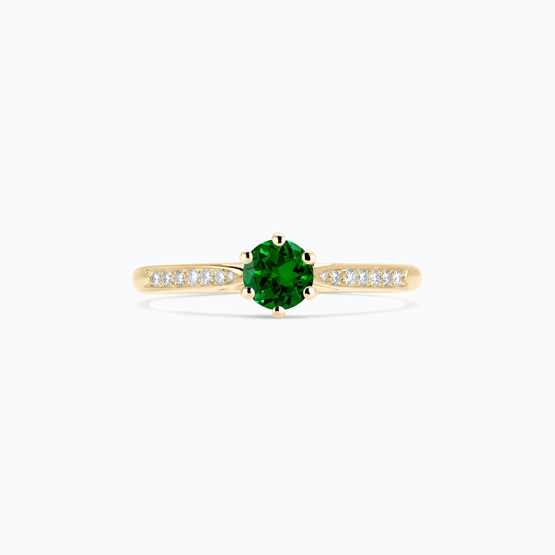 Solitaire Pavé Félicia Tsavorite