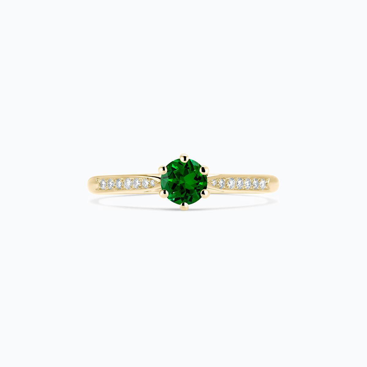 Solitaire Pavé Félicia Tsavorite