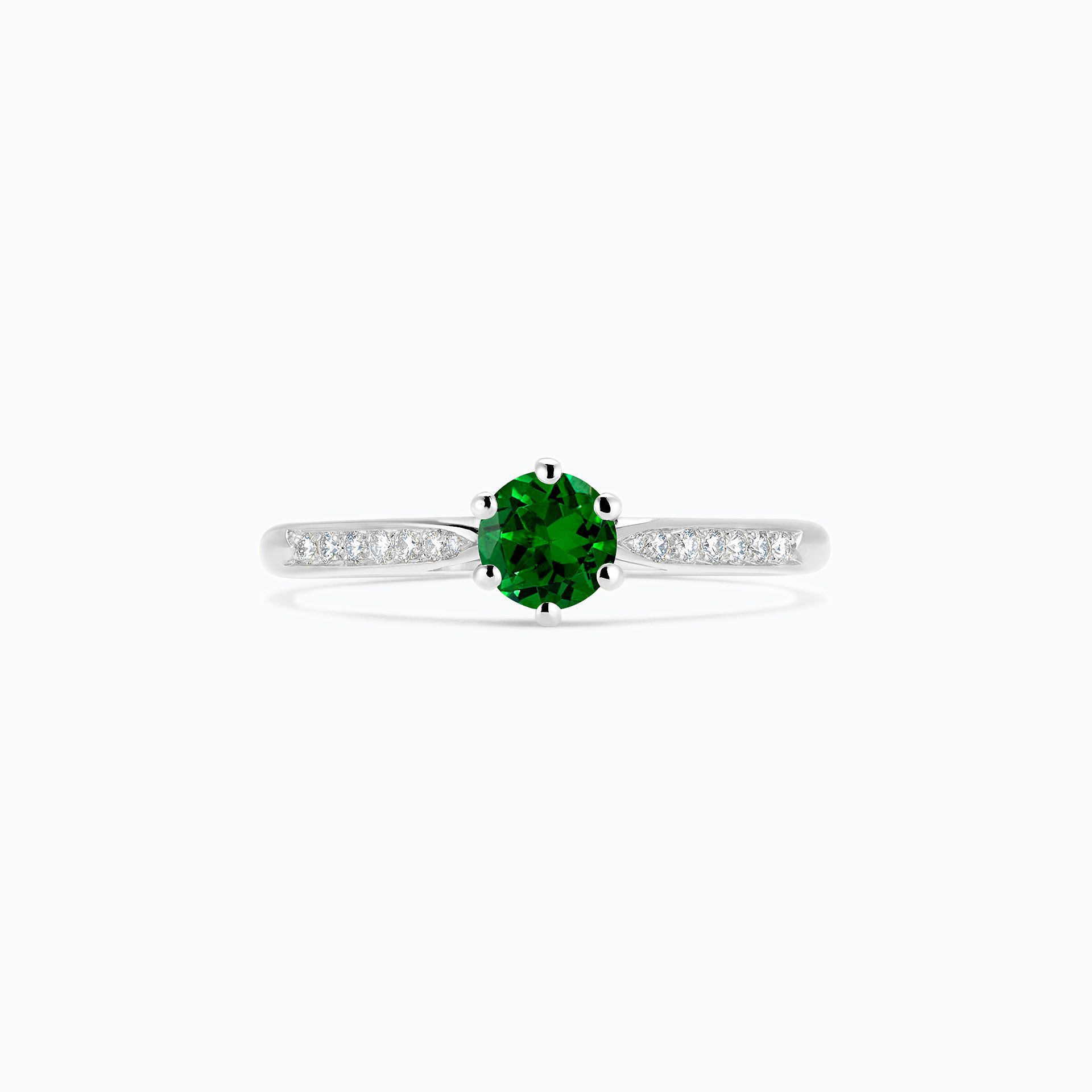 Solitaire Pavé Félicia Tsavorite