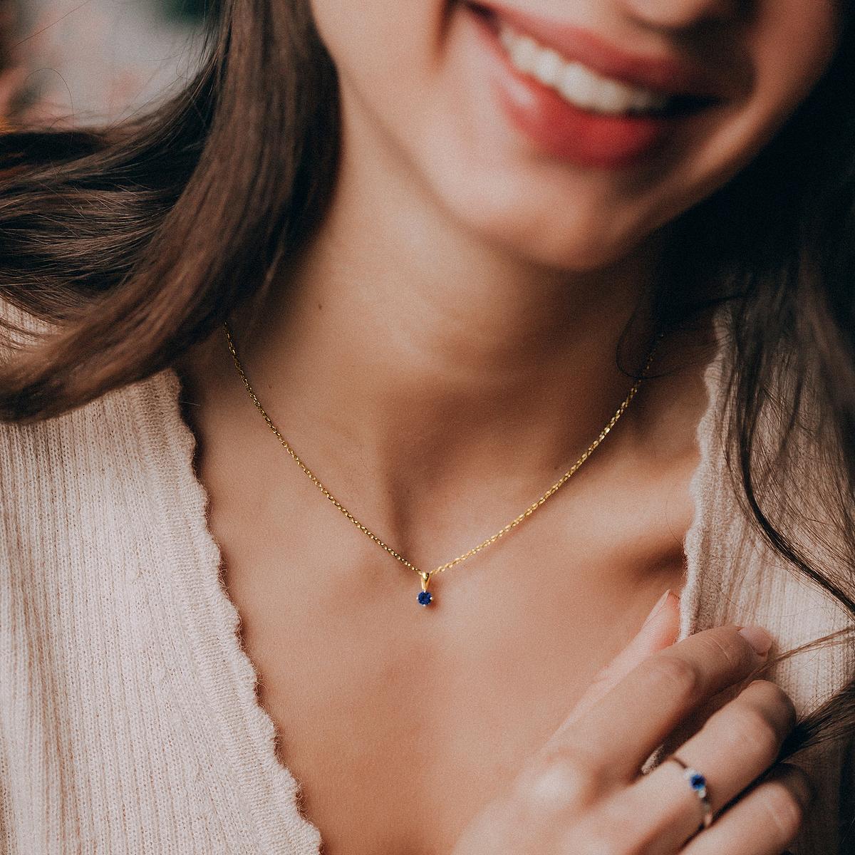 Pendentif Alva Saphir 3.5 mm