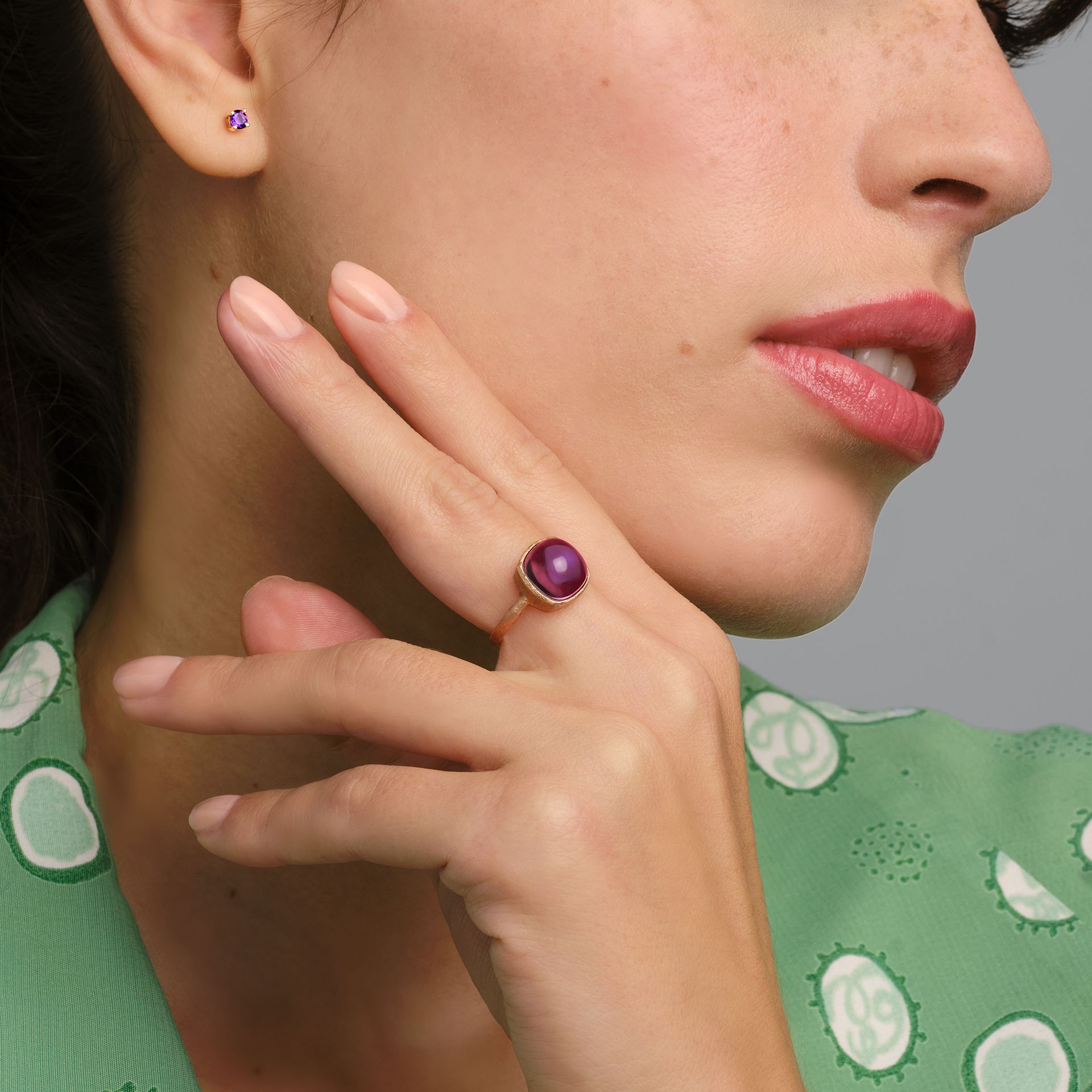 Bague Paradis Coussin Améthyste Inti