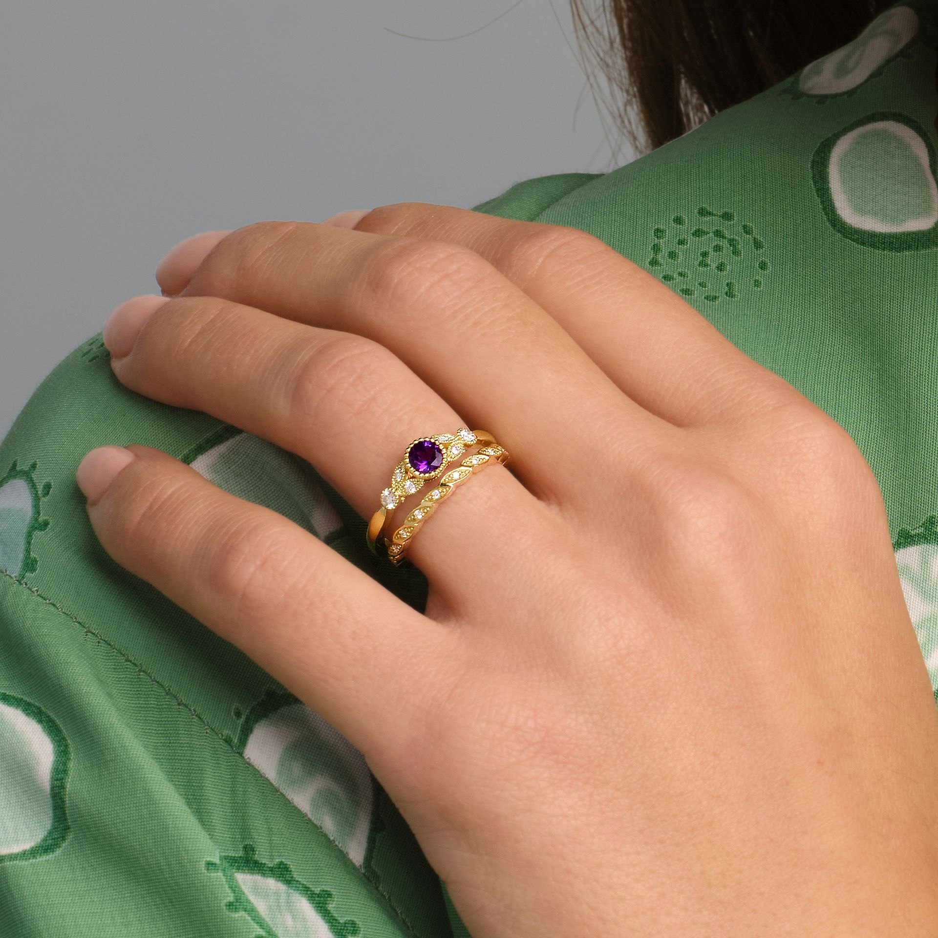 Solitaire Salomé Millegrain Améthyste