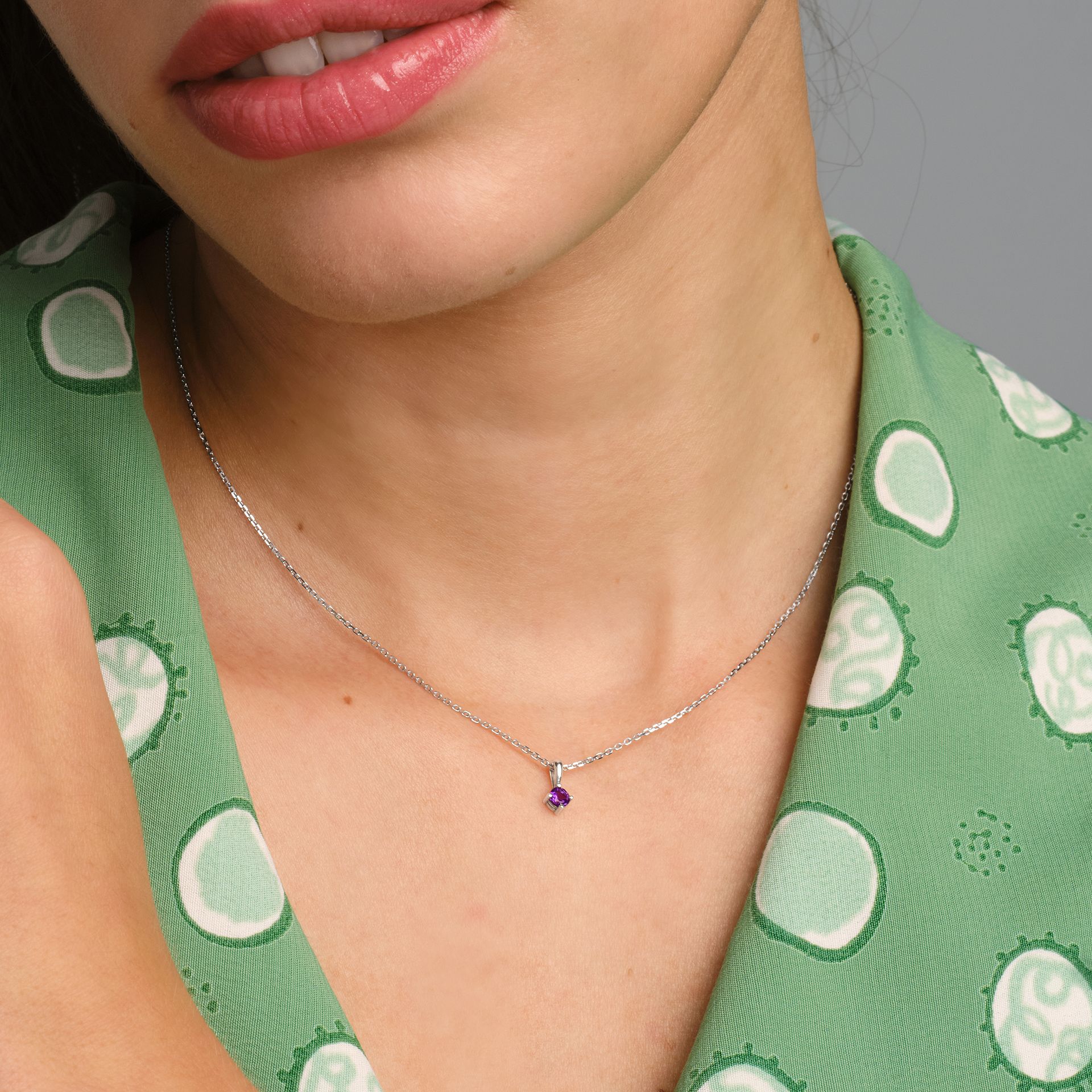 Pendentif Alva Améthyste 3.5 mm