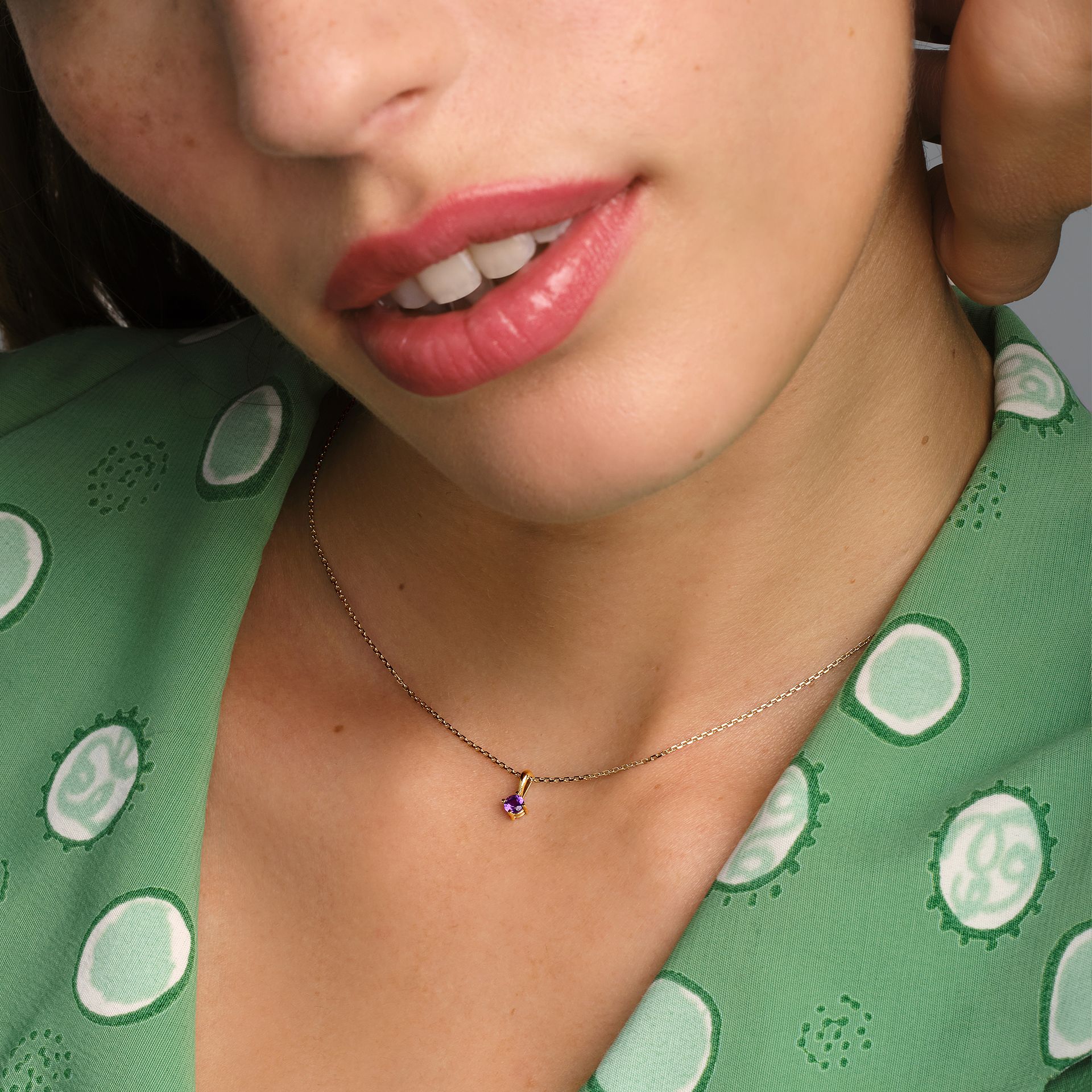 Pendentif Alva Améthyste 3.5 mm