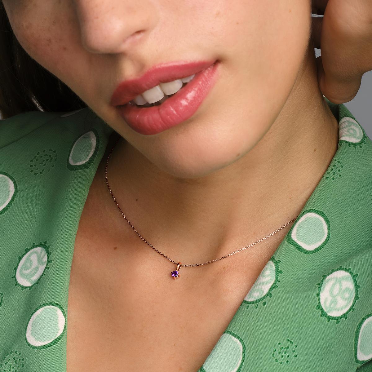 Pendentif Alva Améthyste 3.5 mm