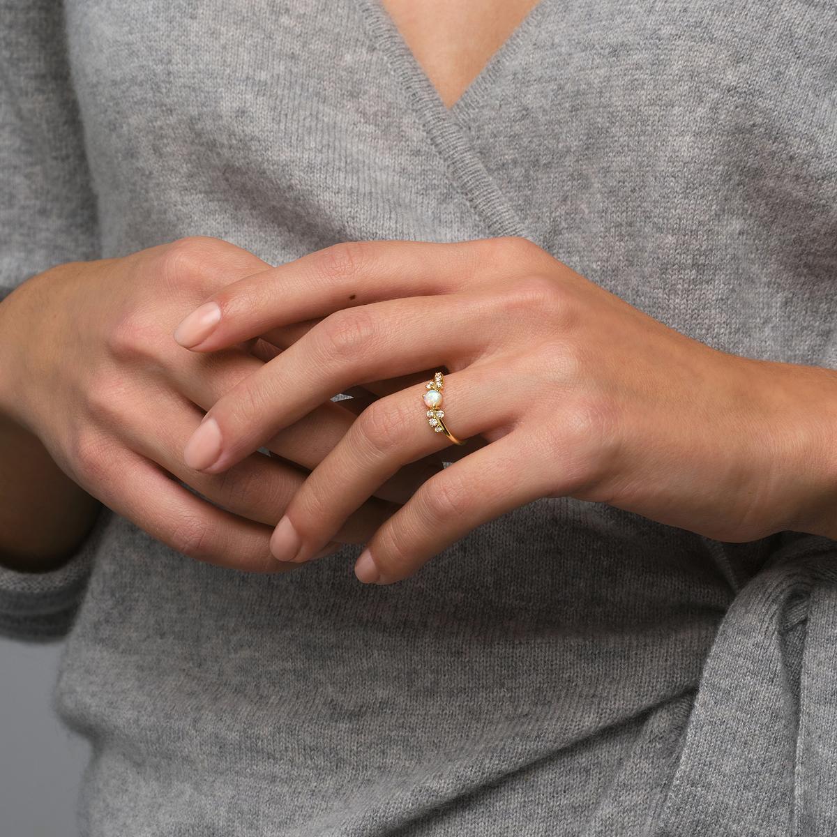 Bague Clair de Lune Opale