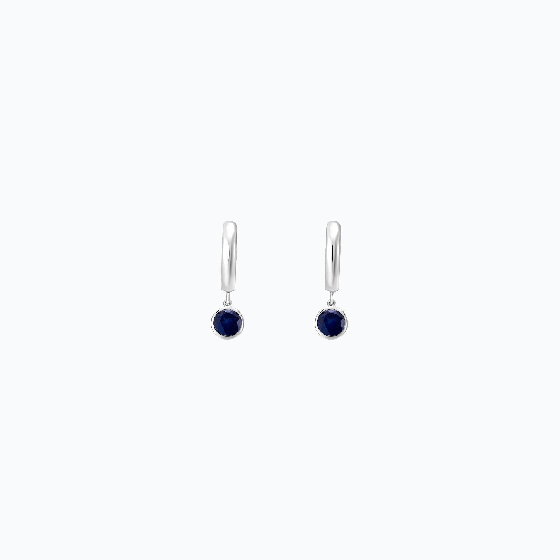 Créoles Yana Hoop Saphir 4.5 mm