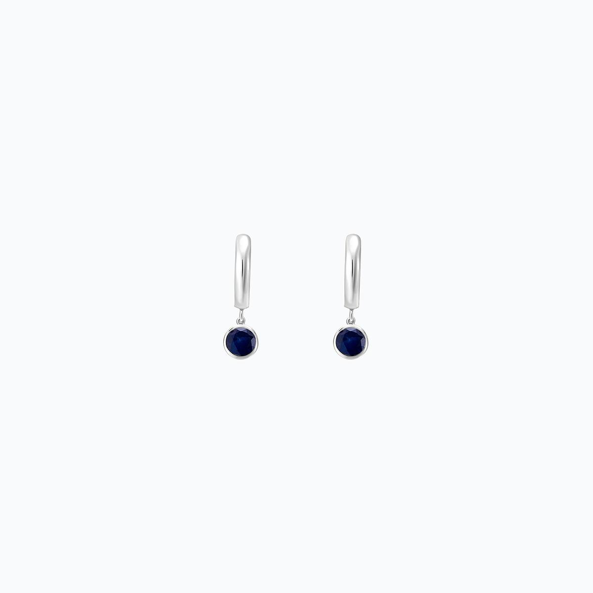 Créoles Yana Hoop Saphir 4.5 mm