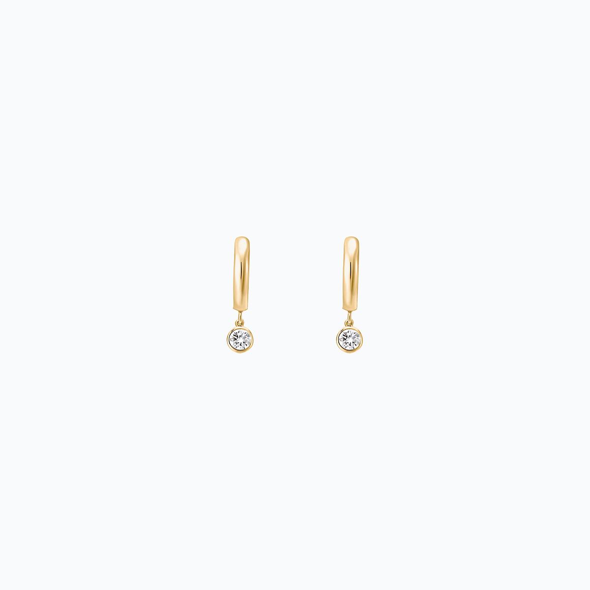 Créoles Yana Hoop Diamant de Synthèse 0.40 carat