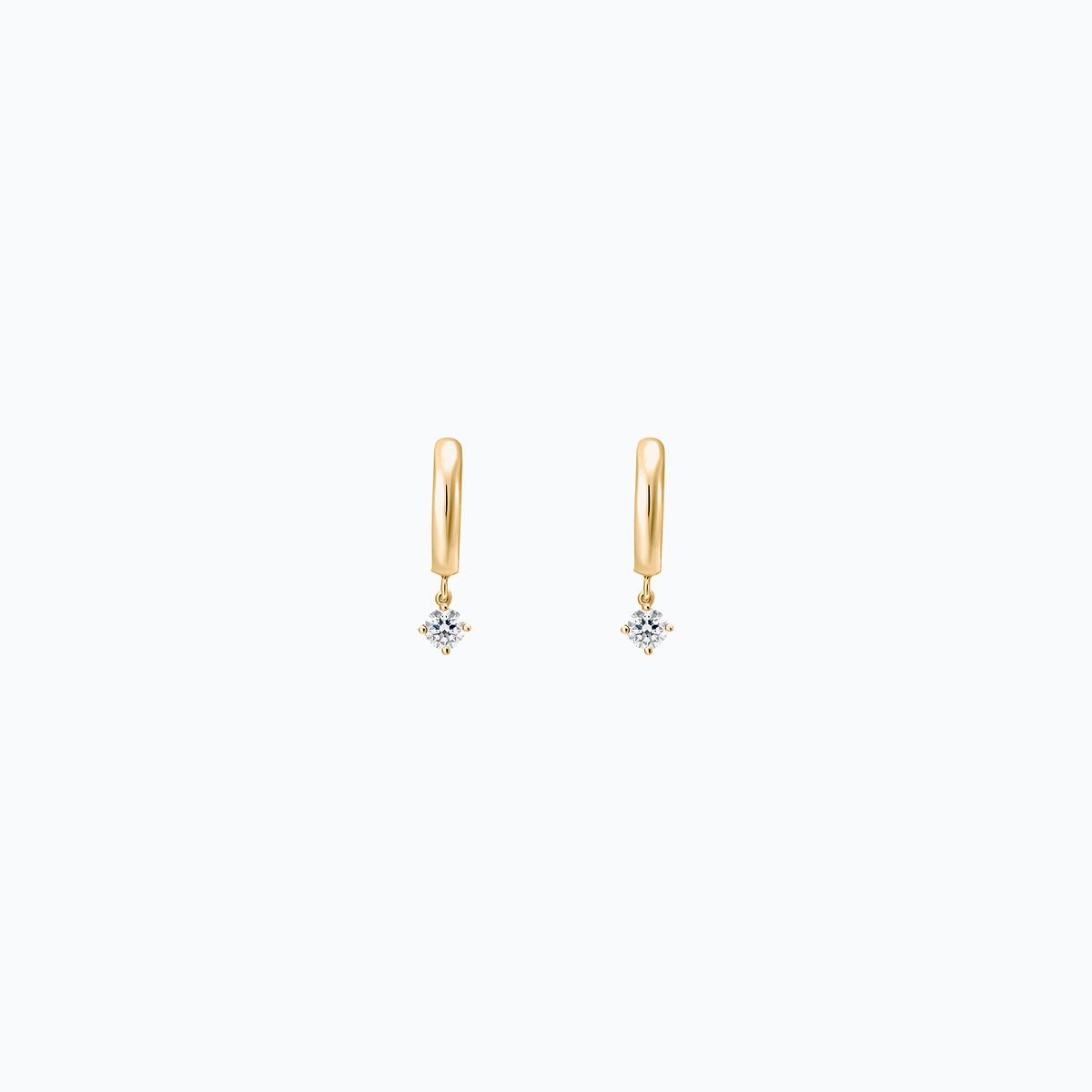 Créoles Yana Square Diamant de Synthèse 0.40 carat