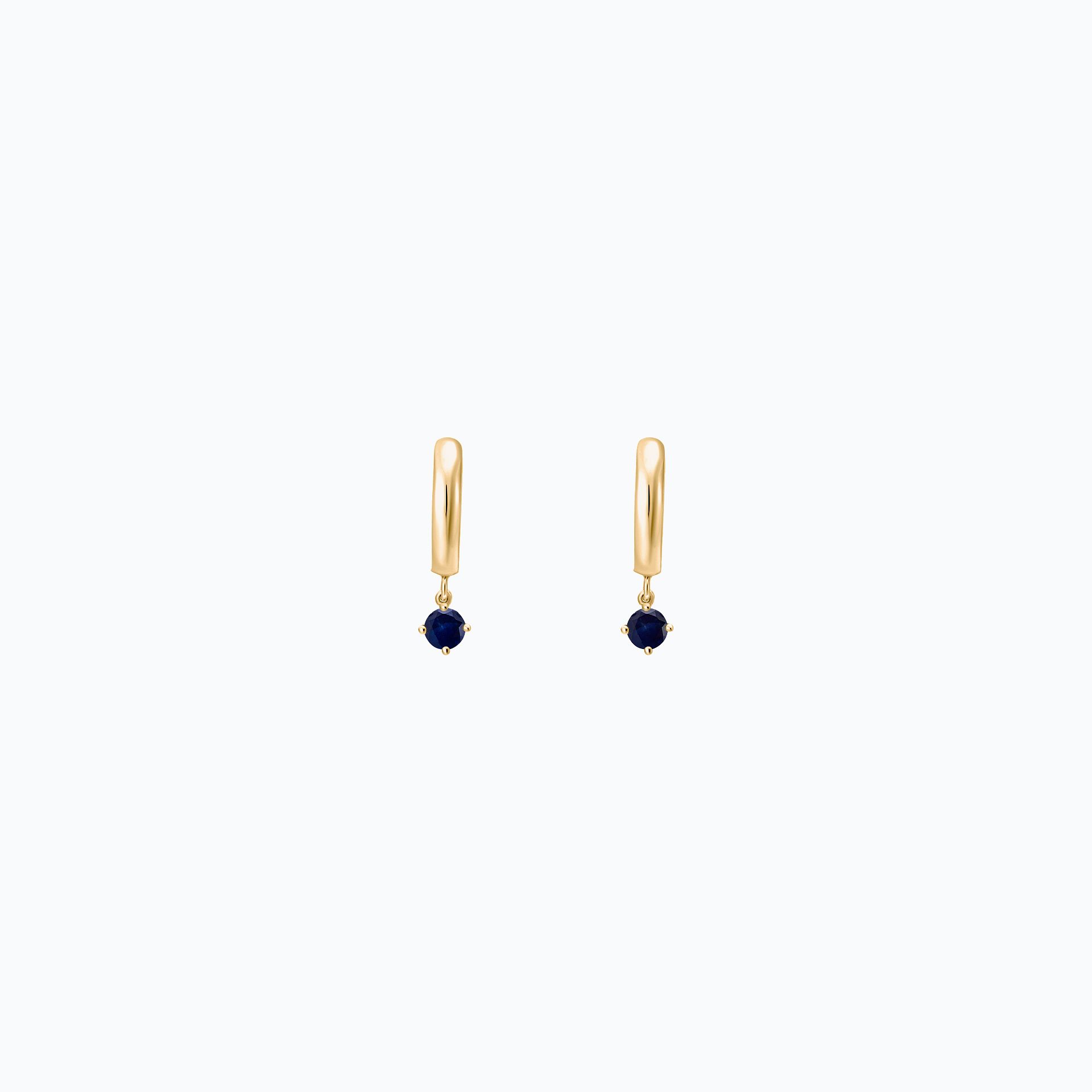 Créoles Yana Square Saphir 3.5 mm