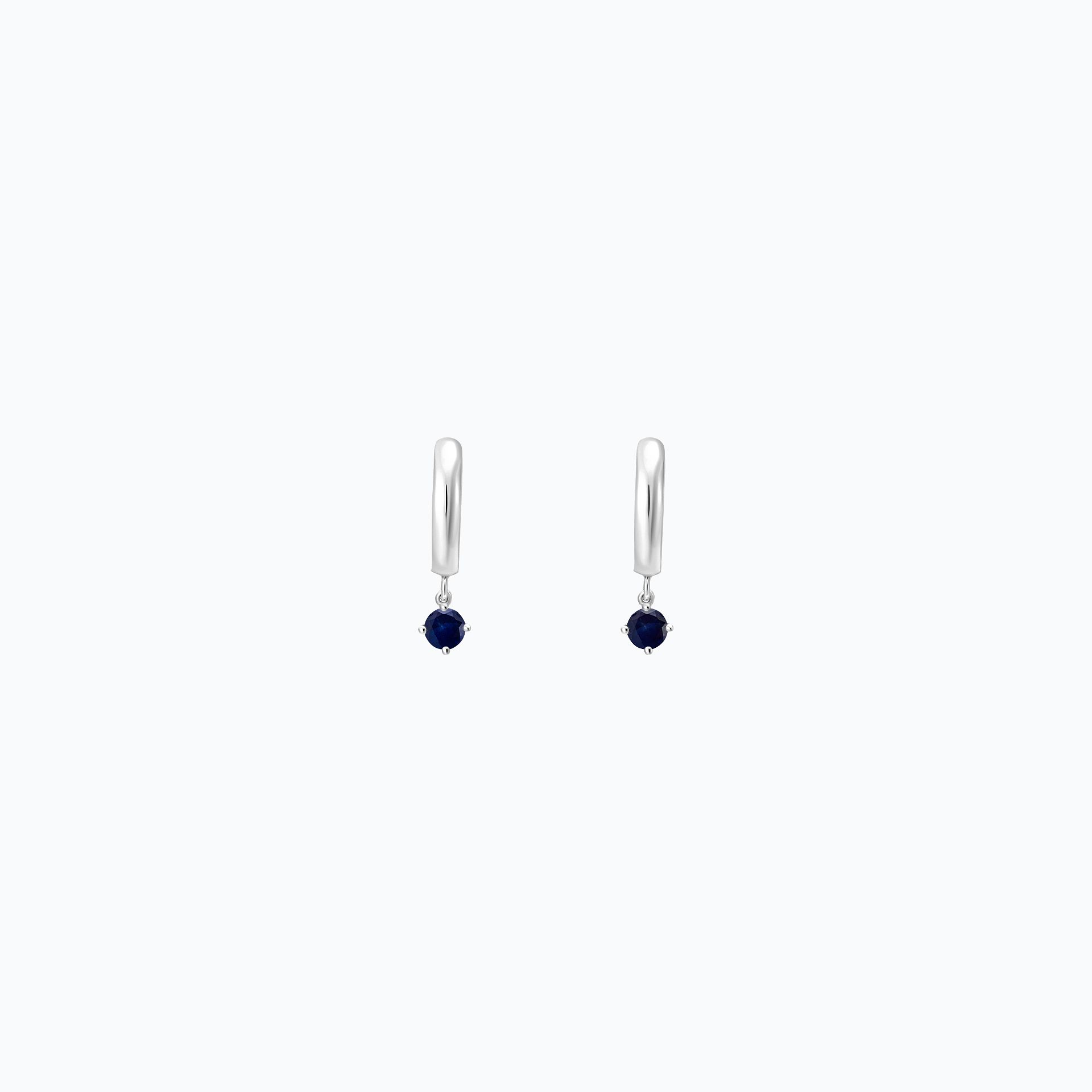 Créoles Yana Square Saphir 3.5 mm