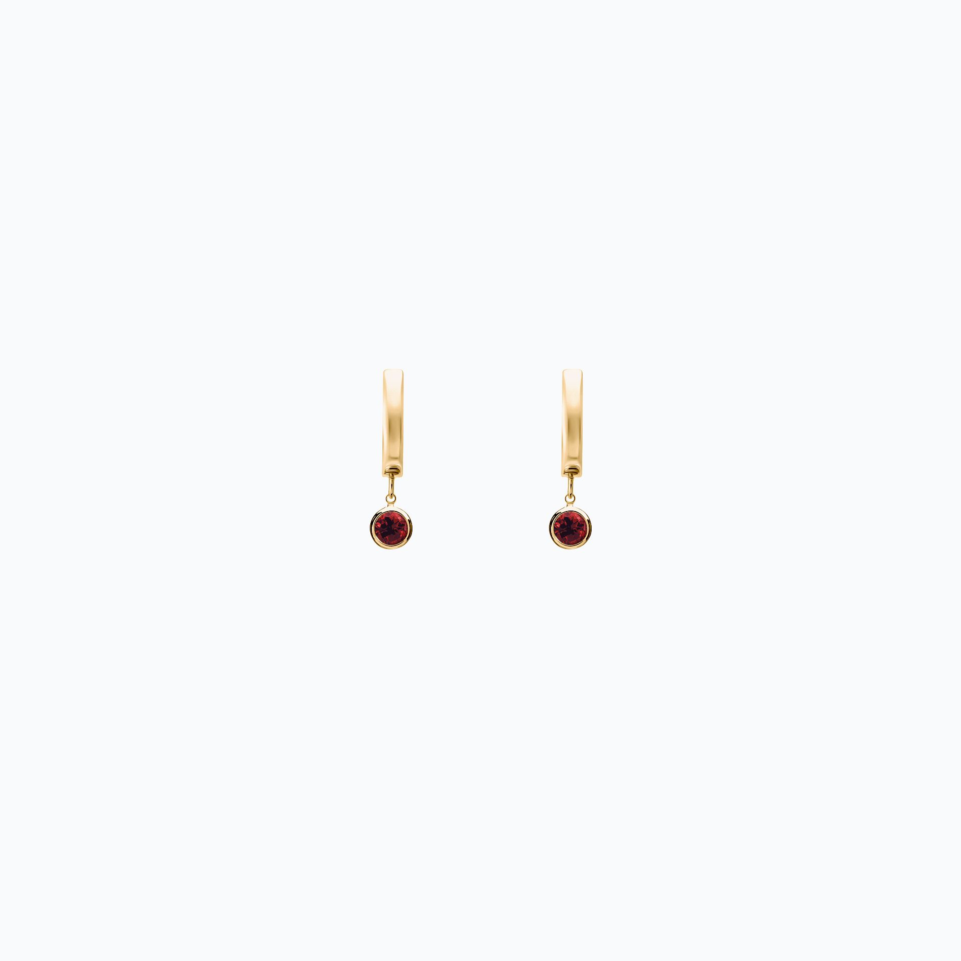Créoles Lily Hoop Grenat 3.5 mm