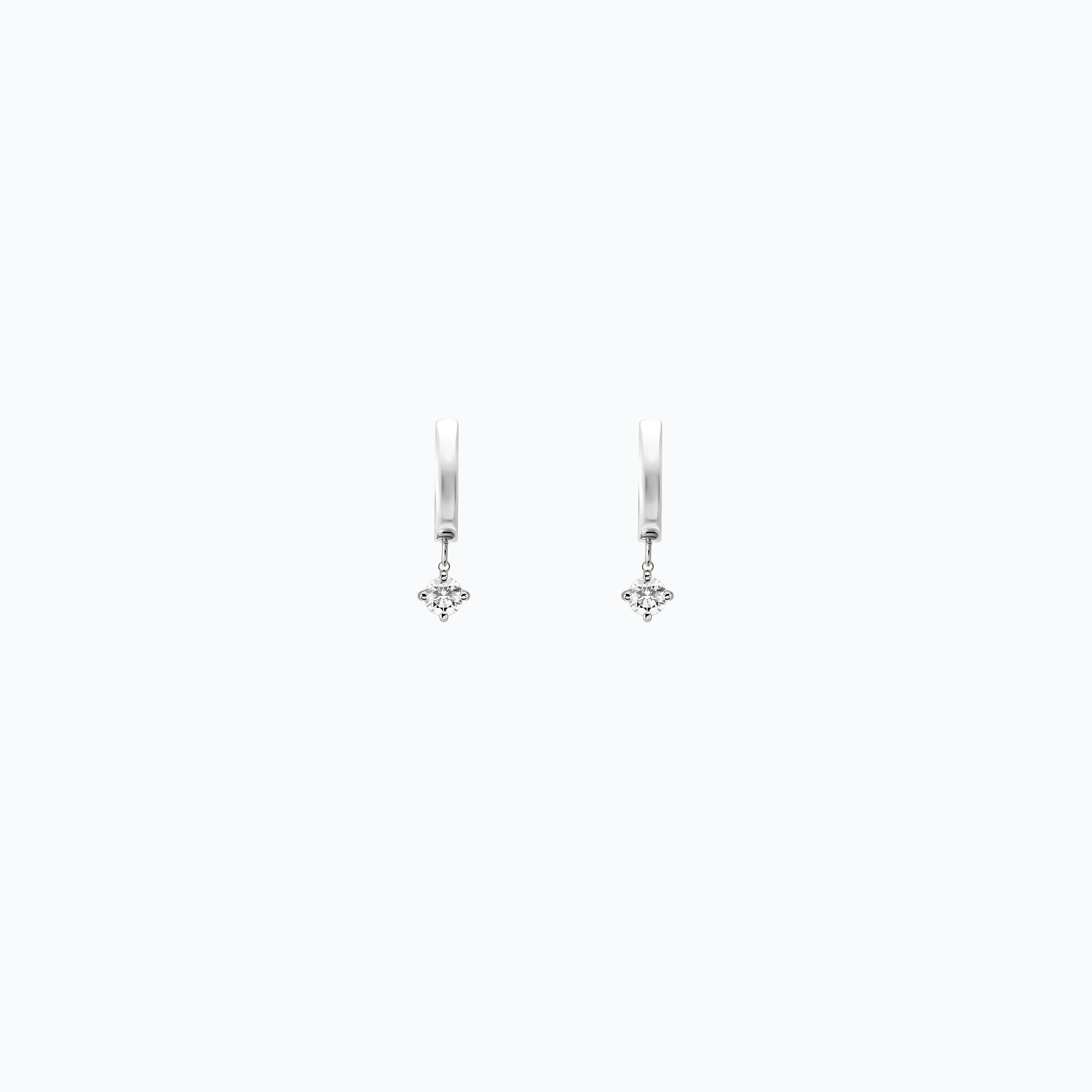 Créoles Lily Square Diamant 0.40 carat