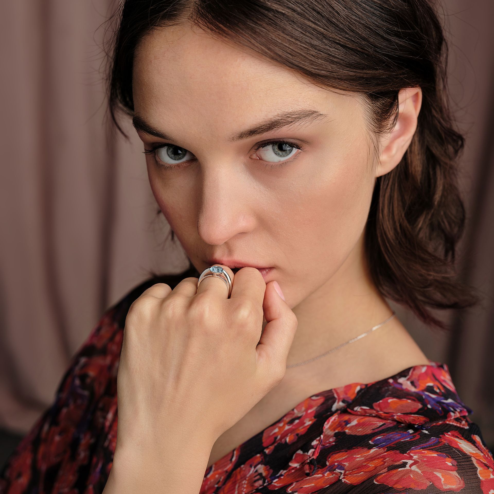 Bague Nymphéa Aigue-marine