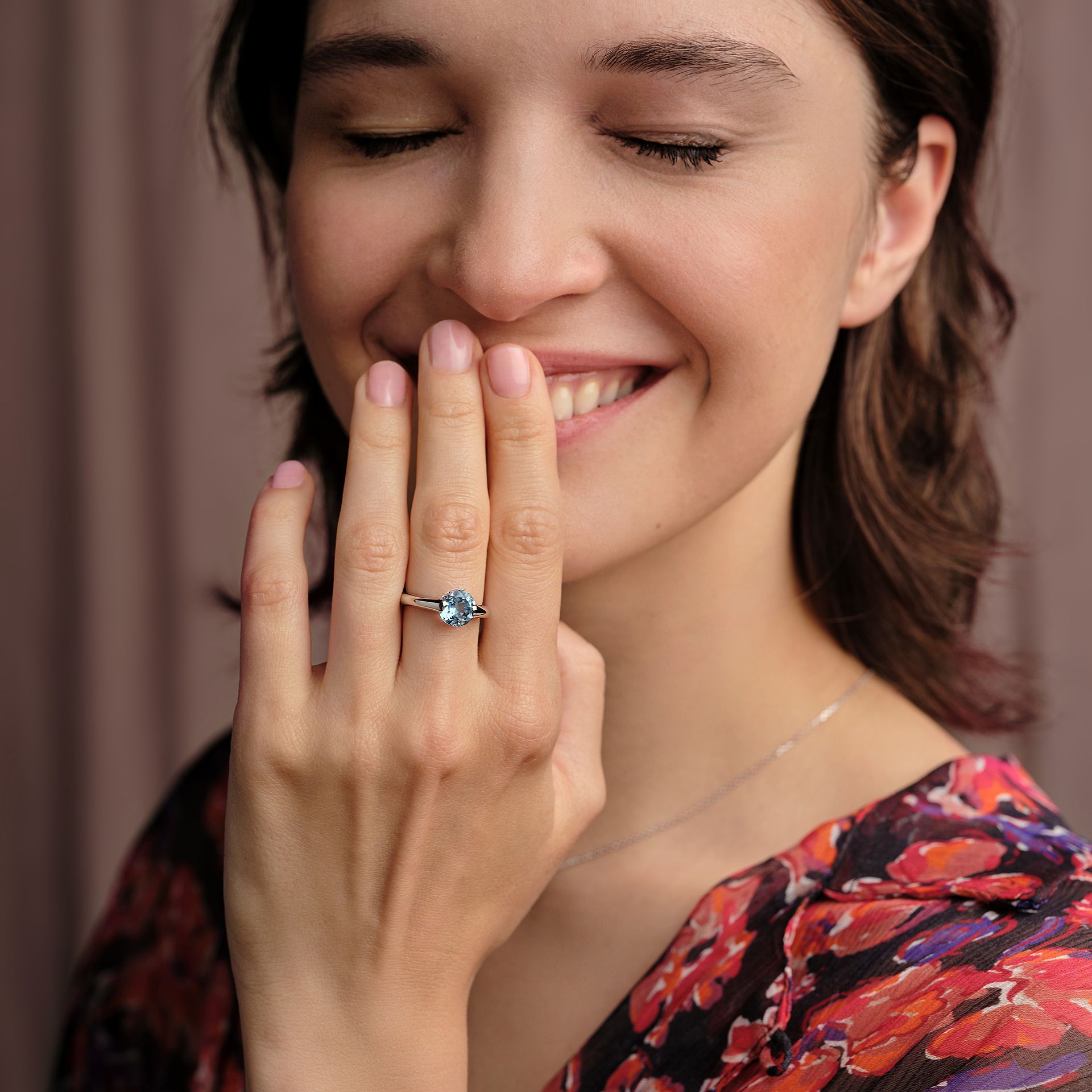 Bague Nymphéa Aigue-marine