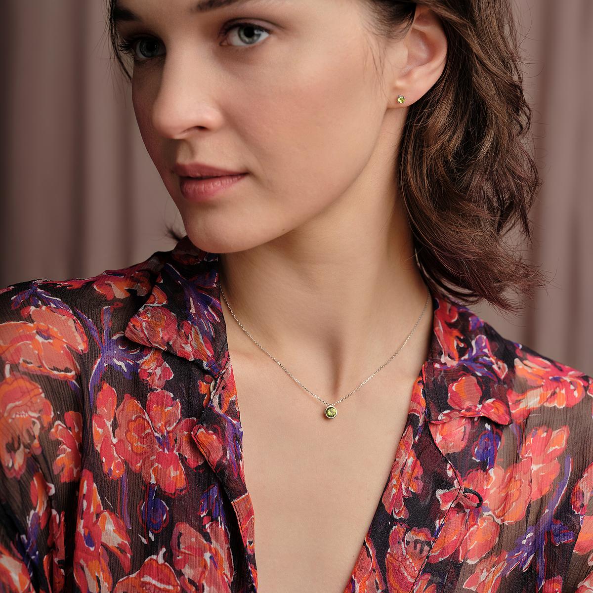 Collier Nymphéa Péridot