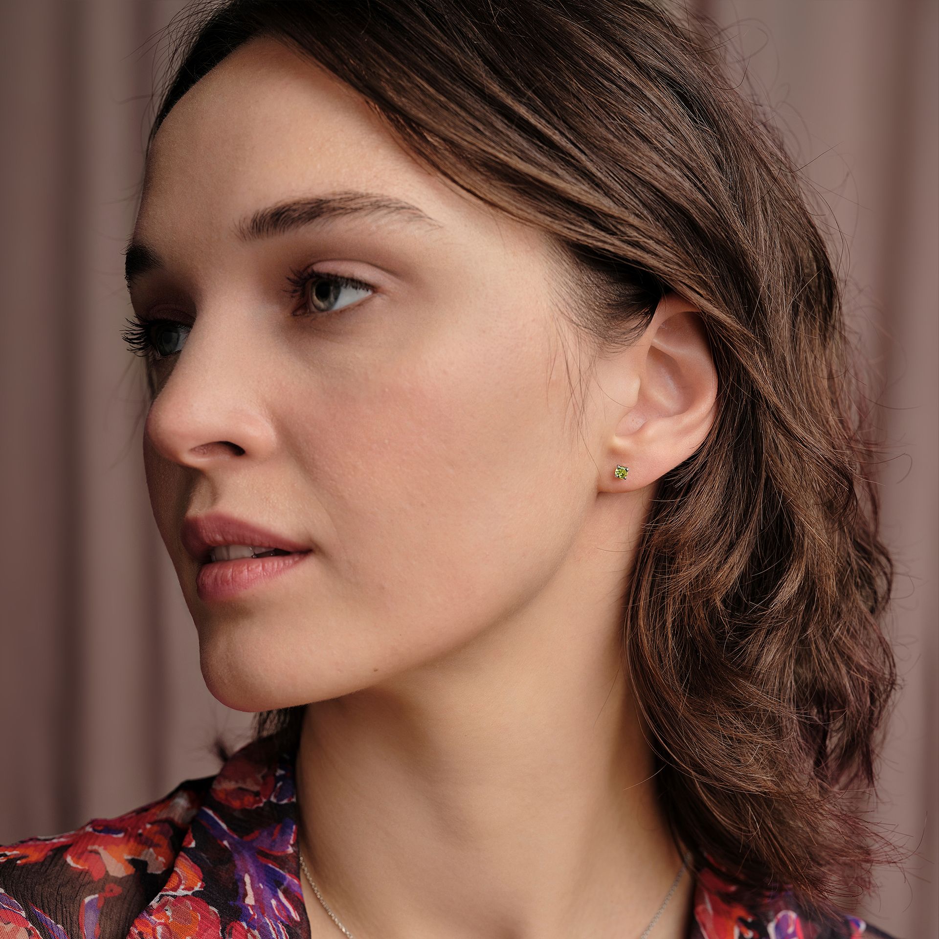 Boucles Alva Peridot 3.5 mm