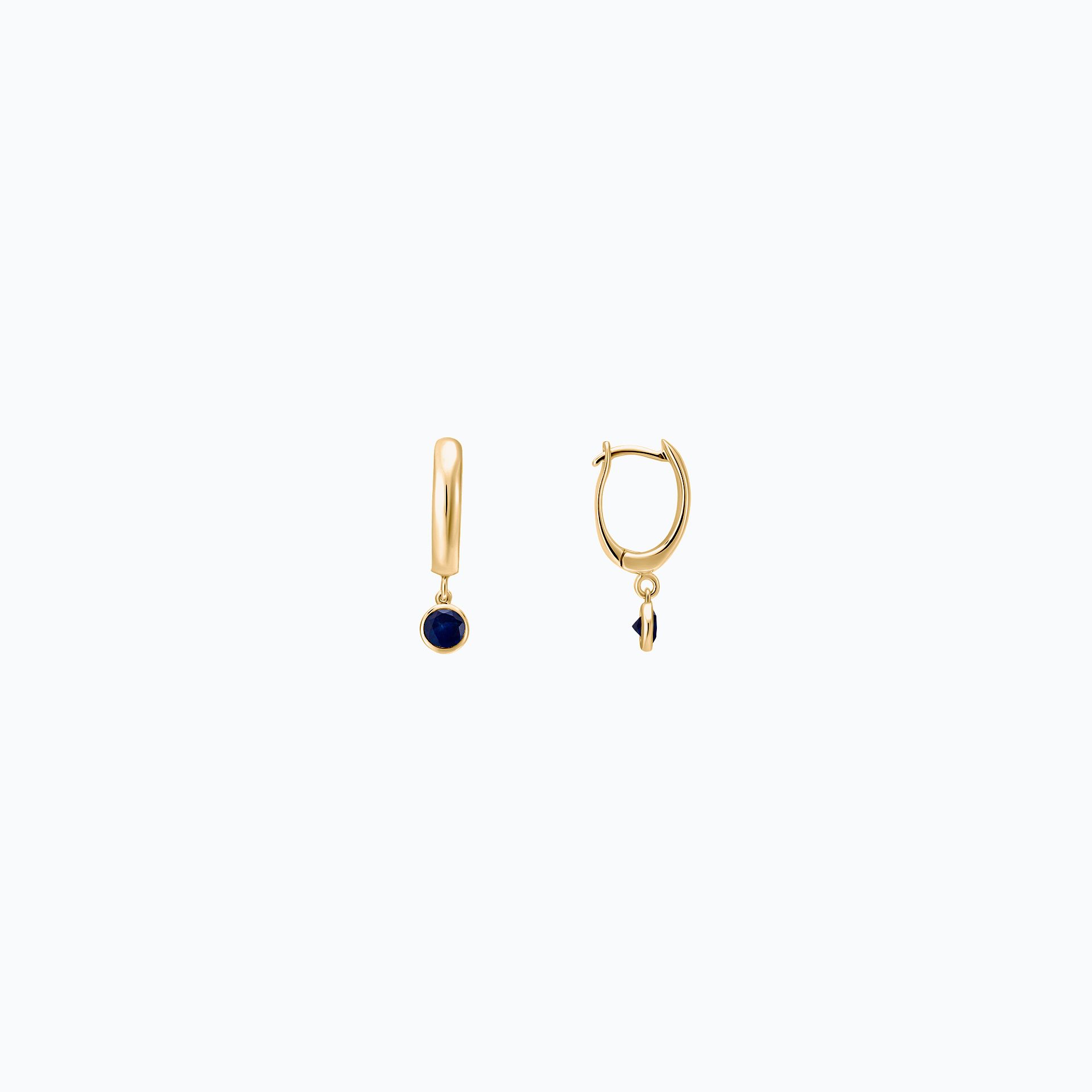 Créoles Yana Hoop Saphir 3.5 mm