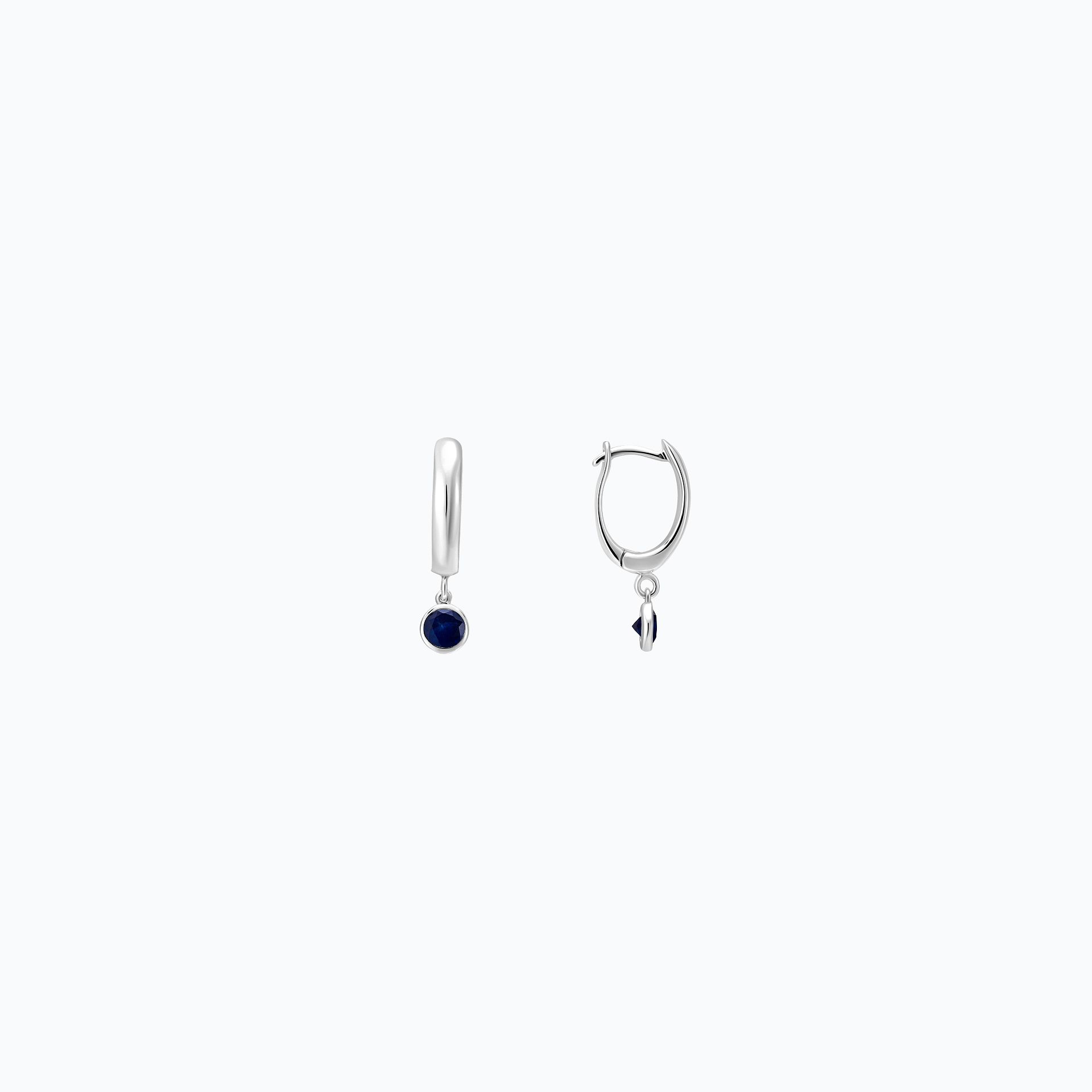 Créoles Yana Hoop Saphir 3.5 mm