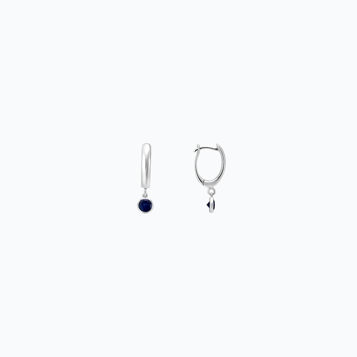 Créoles Yana Hoop Saphir 3.5 mm