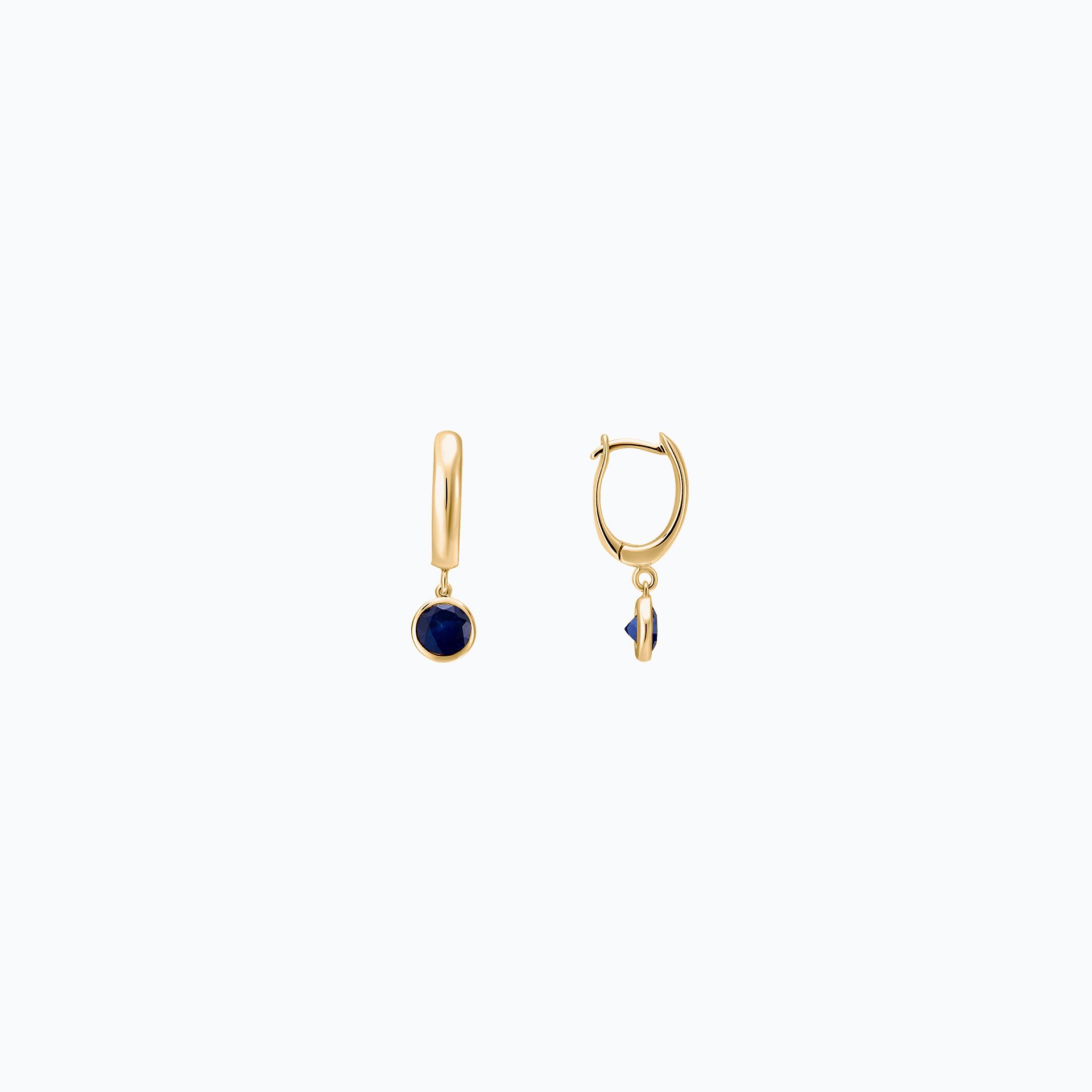 Créoles Yana Hoop Saphir 4.5 mm
