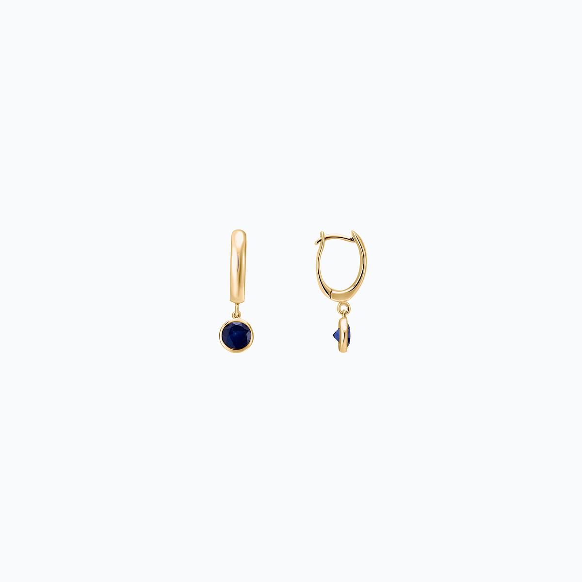 Créoles Yana Hoop Saphir 4.5 mm