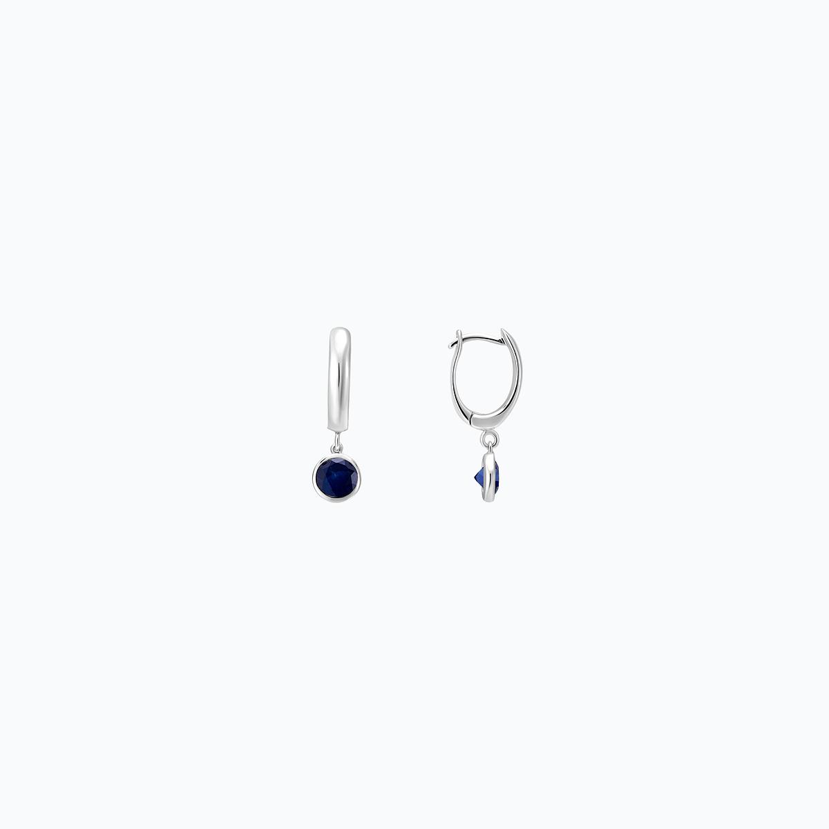 Créoles Yana Hoop Saphir 4.5 mm