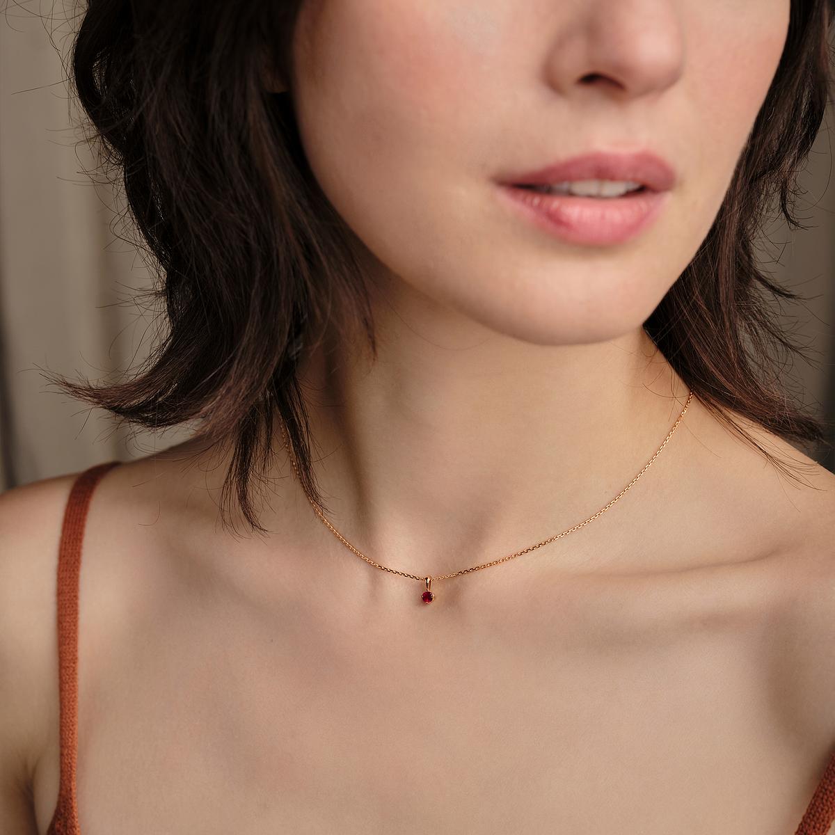 Pendentif Alva Rubis 3.5 mm