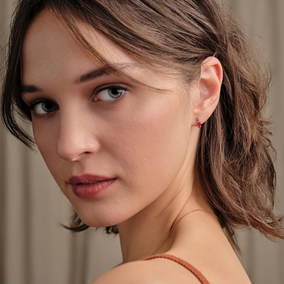 Boucles Tosca Rubis