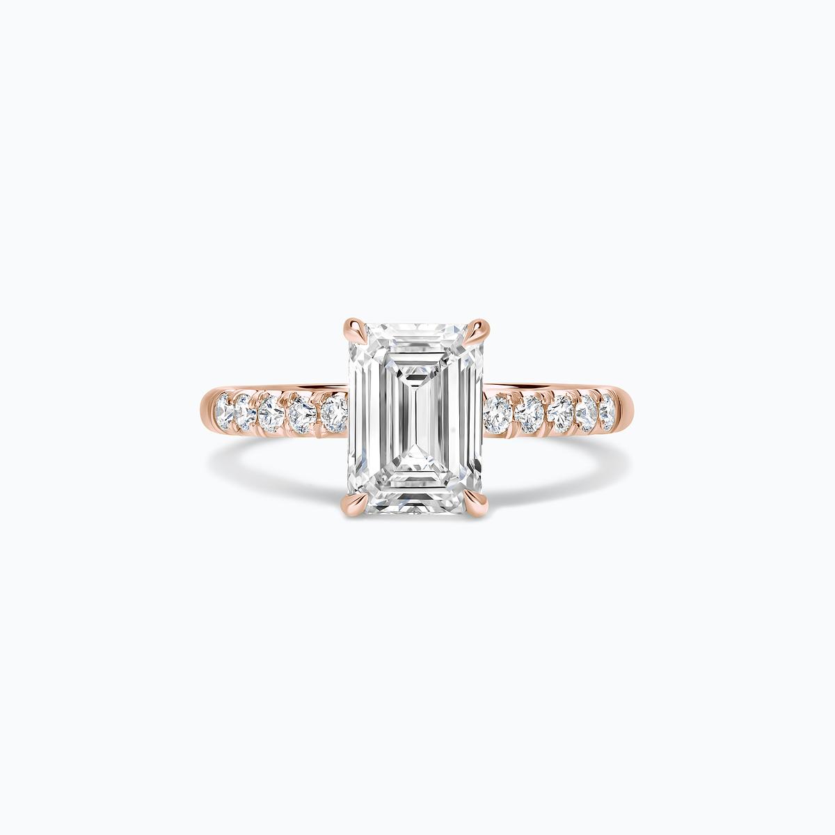 Solitaire Pavé Réglisse Diamant de Synthèse