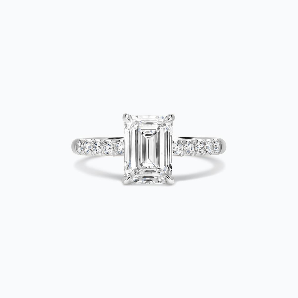 Solitaire Pavé Réglisse Diamant de Synthèse