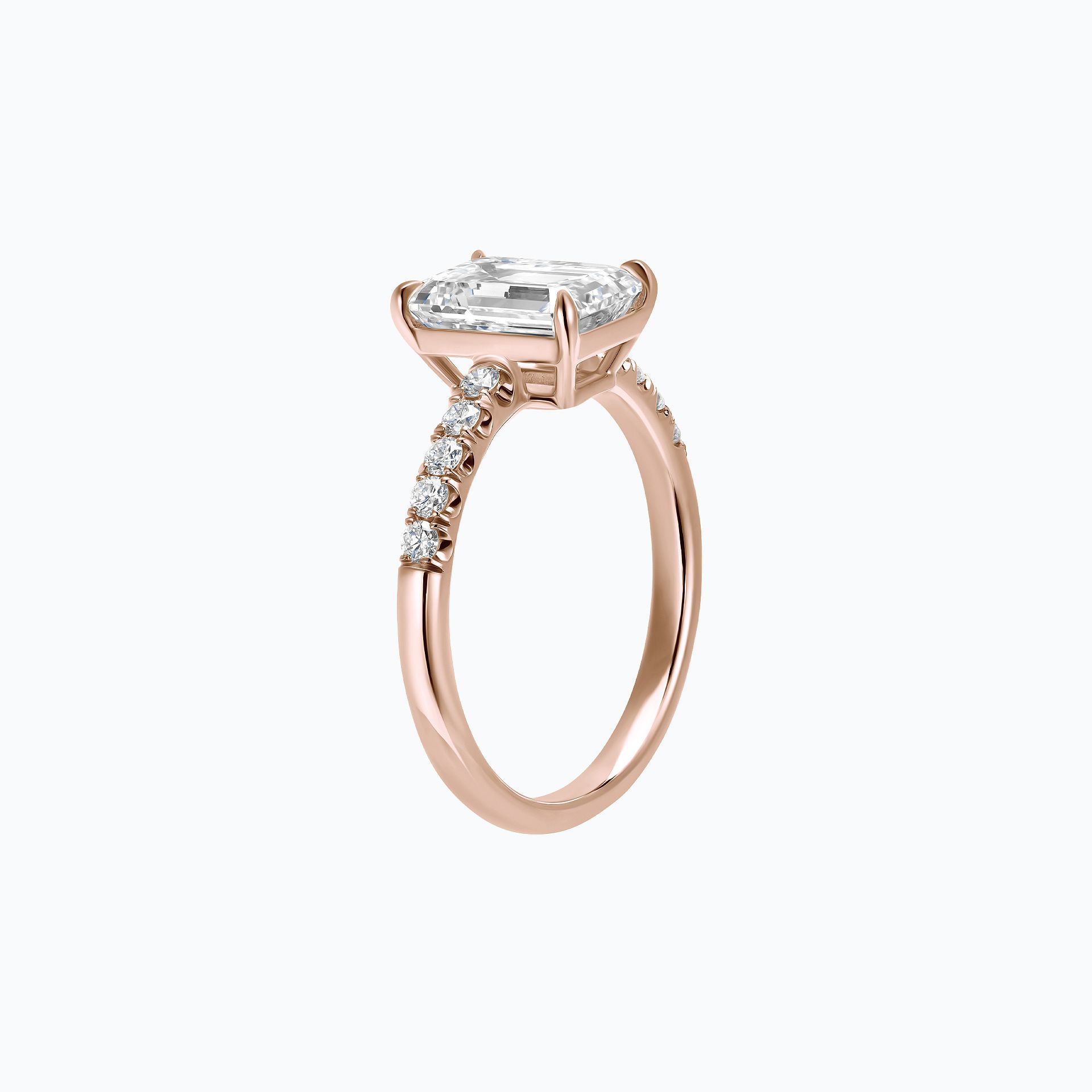 Solitaire Pavé Réglisse Diamant de Synthèse