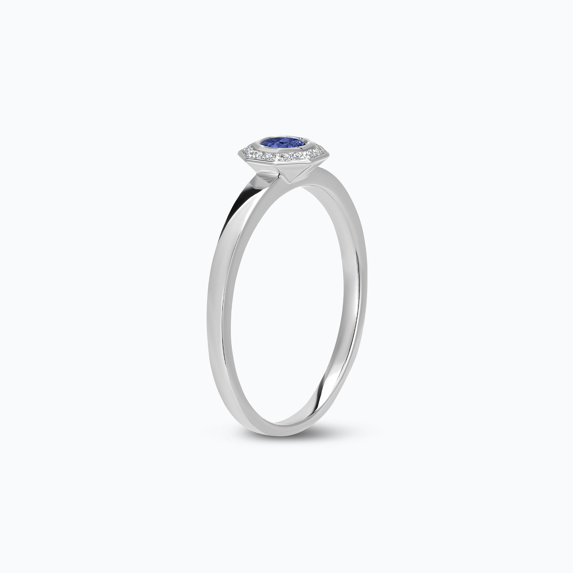 Solitaire Octogone Tanzanite