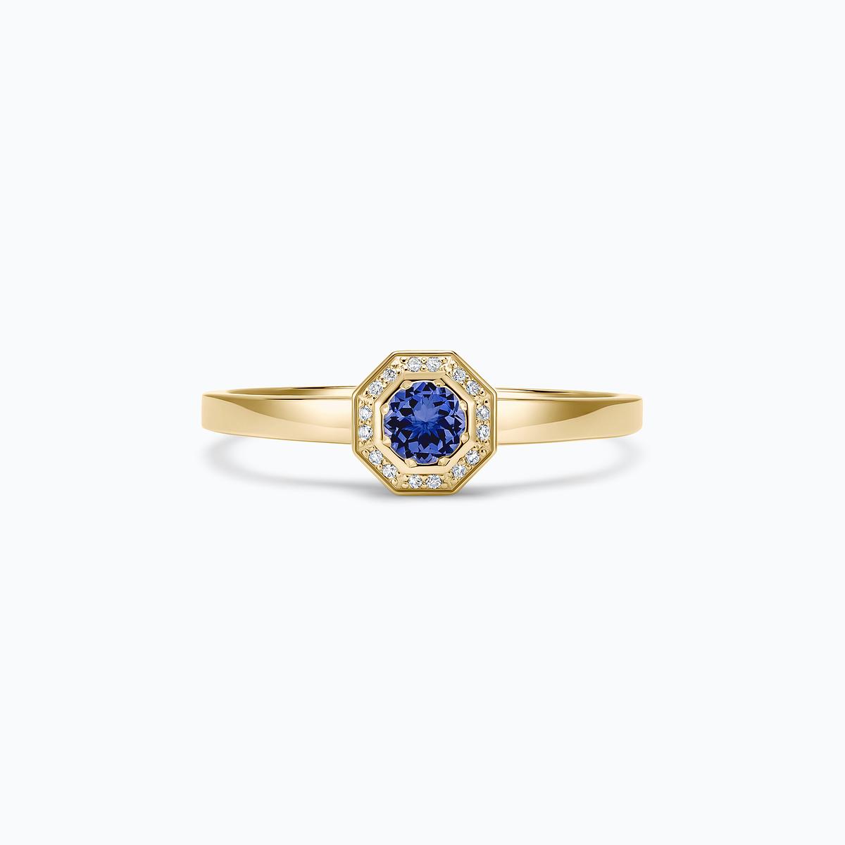 Solitaire Octogone Tanzanite
