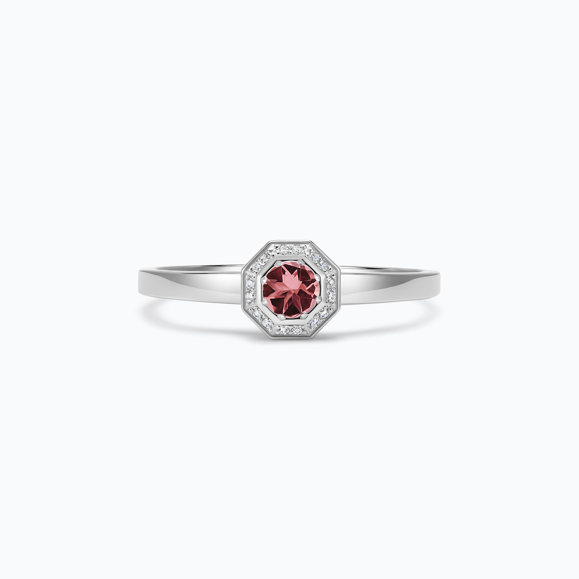 Solitaire Octogone Tourmaline