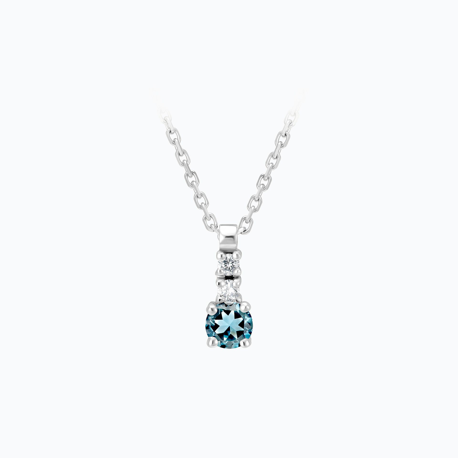 Collier Cosmos Aigue-Marine