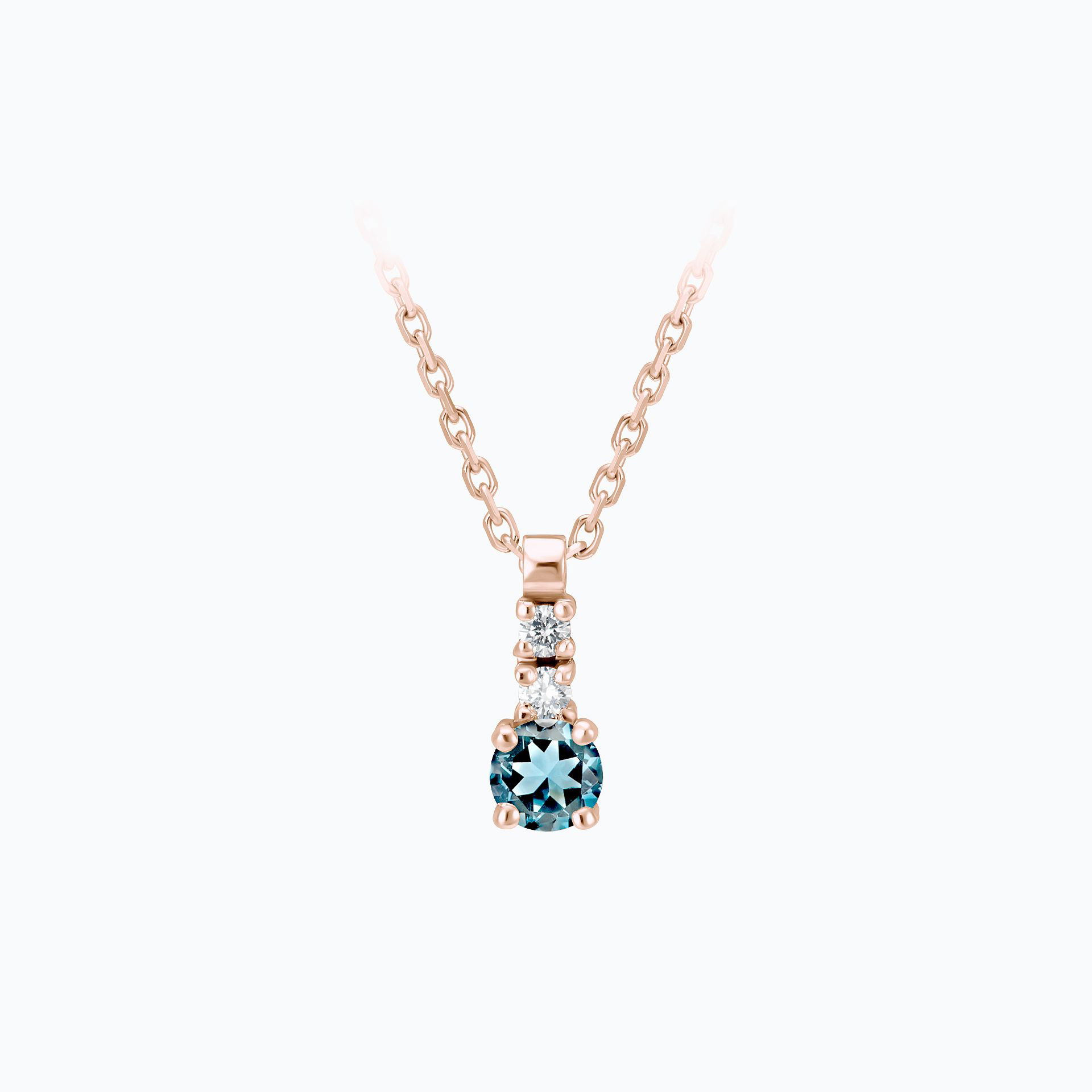 Collier Cosmos Aigue-Marine