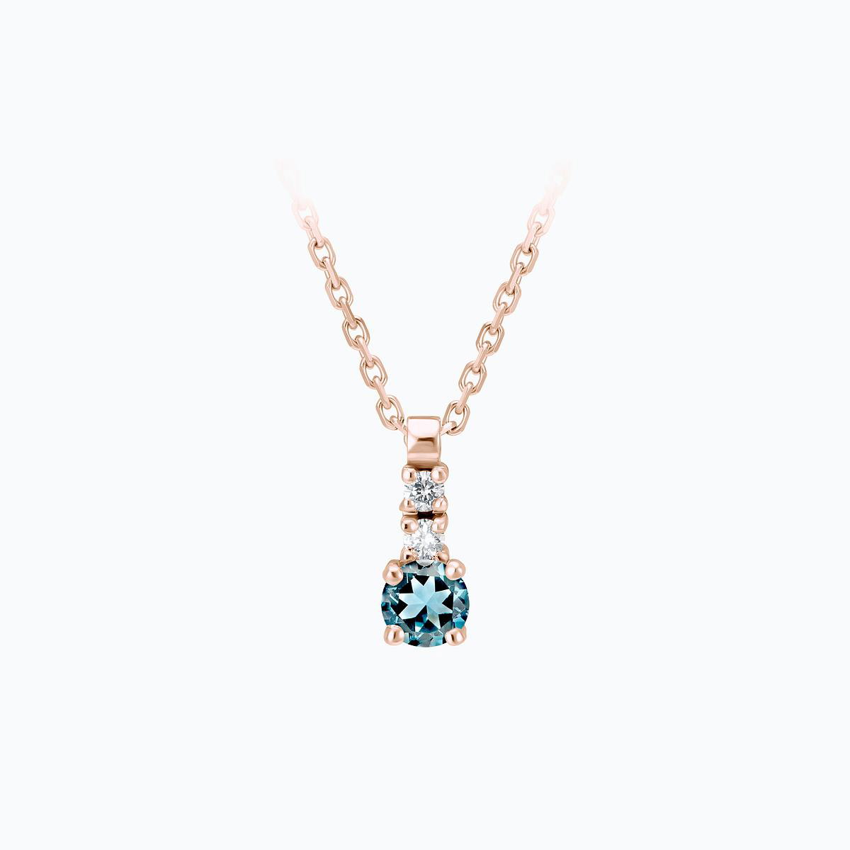 Collier Cosmos Aigue-Marine