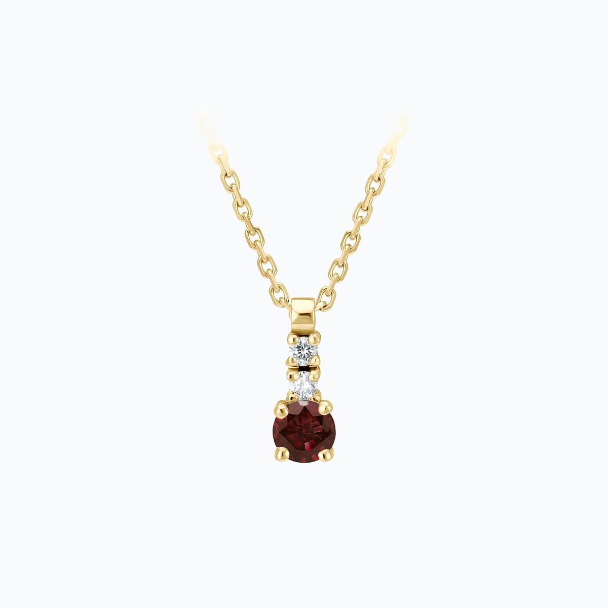 Collier Cosmos Grenat