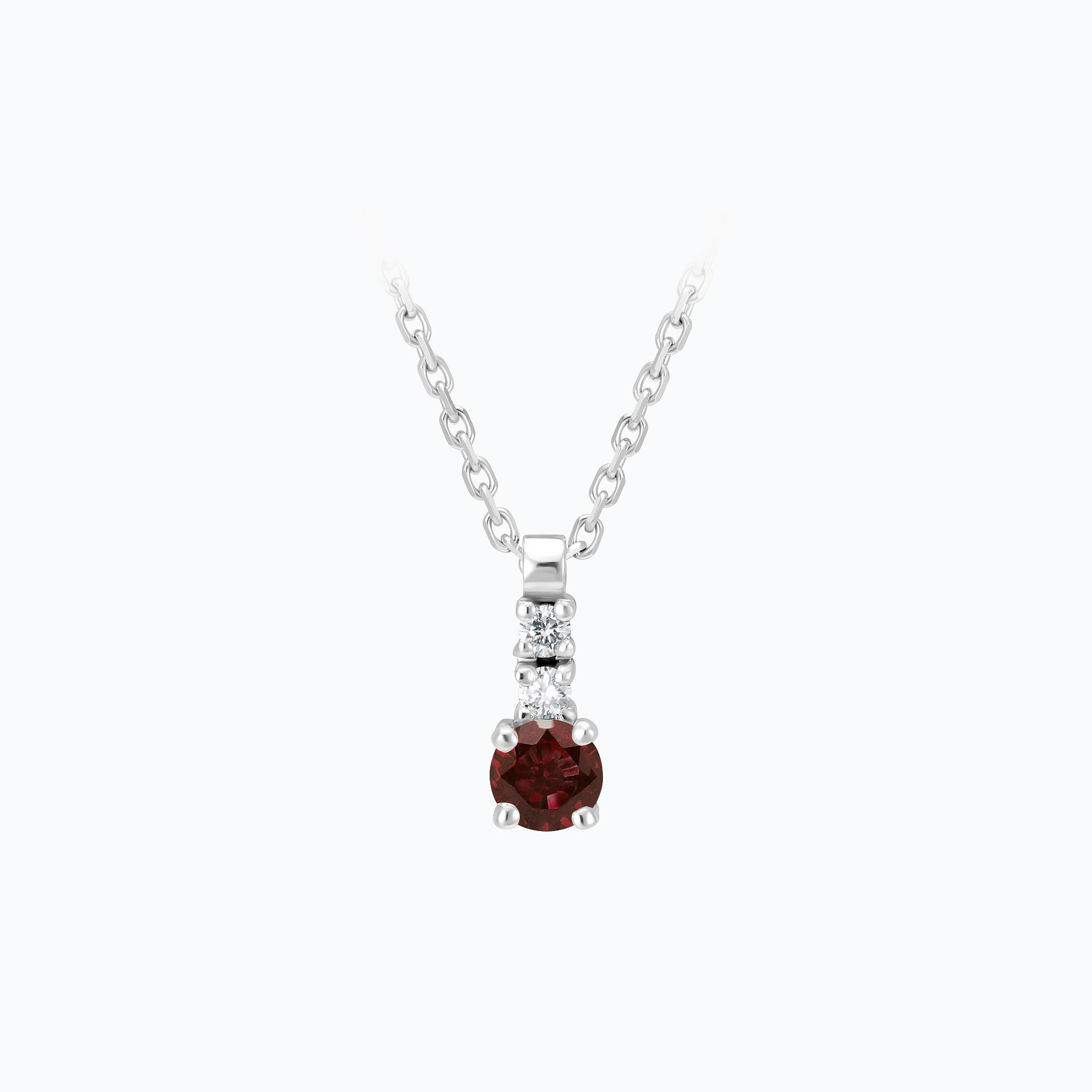 Collier Cosmos Grenat