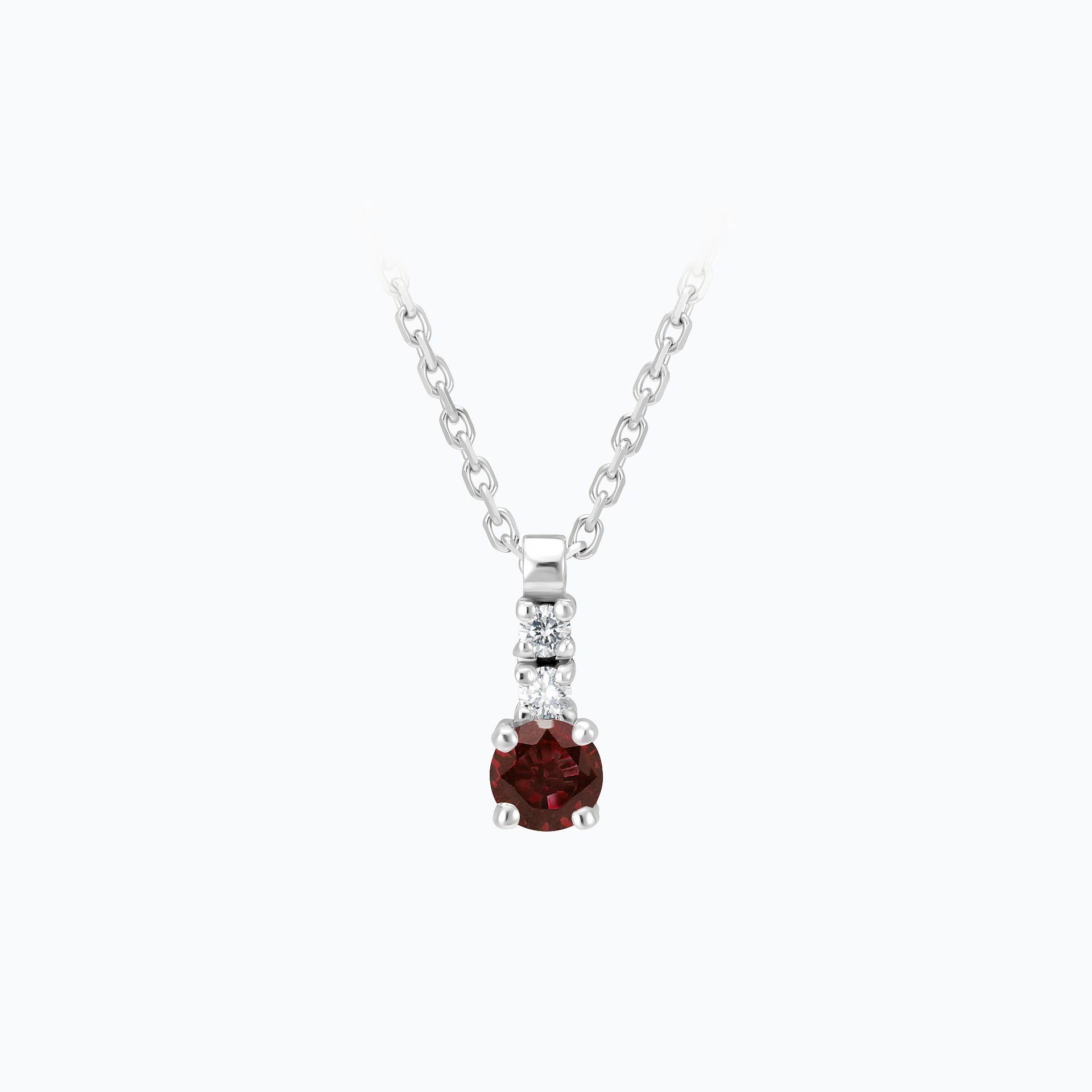 Collier Cosmos Grenat