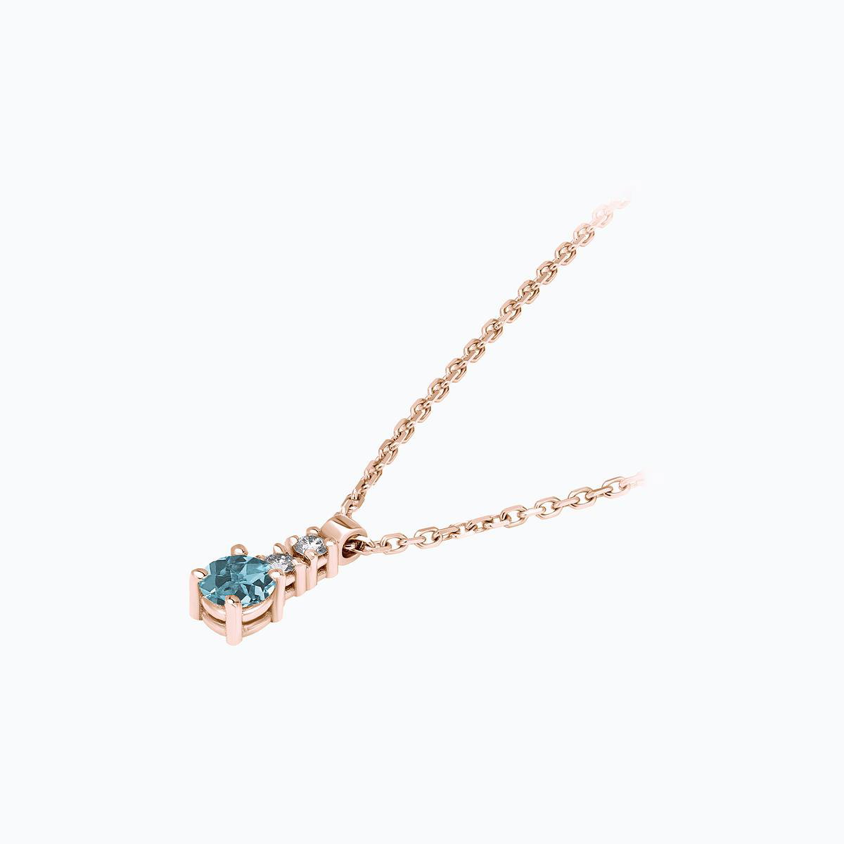 Collier Cosmos Aigue-Marine