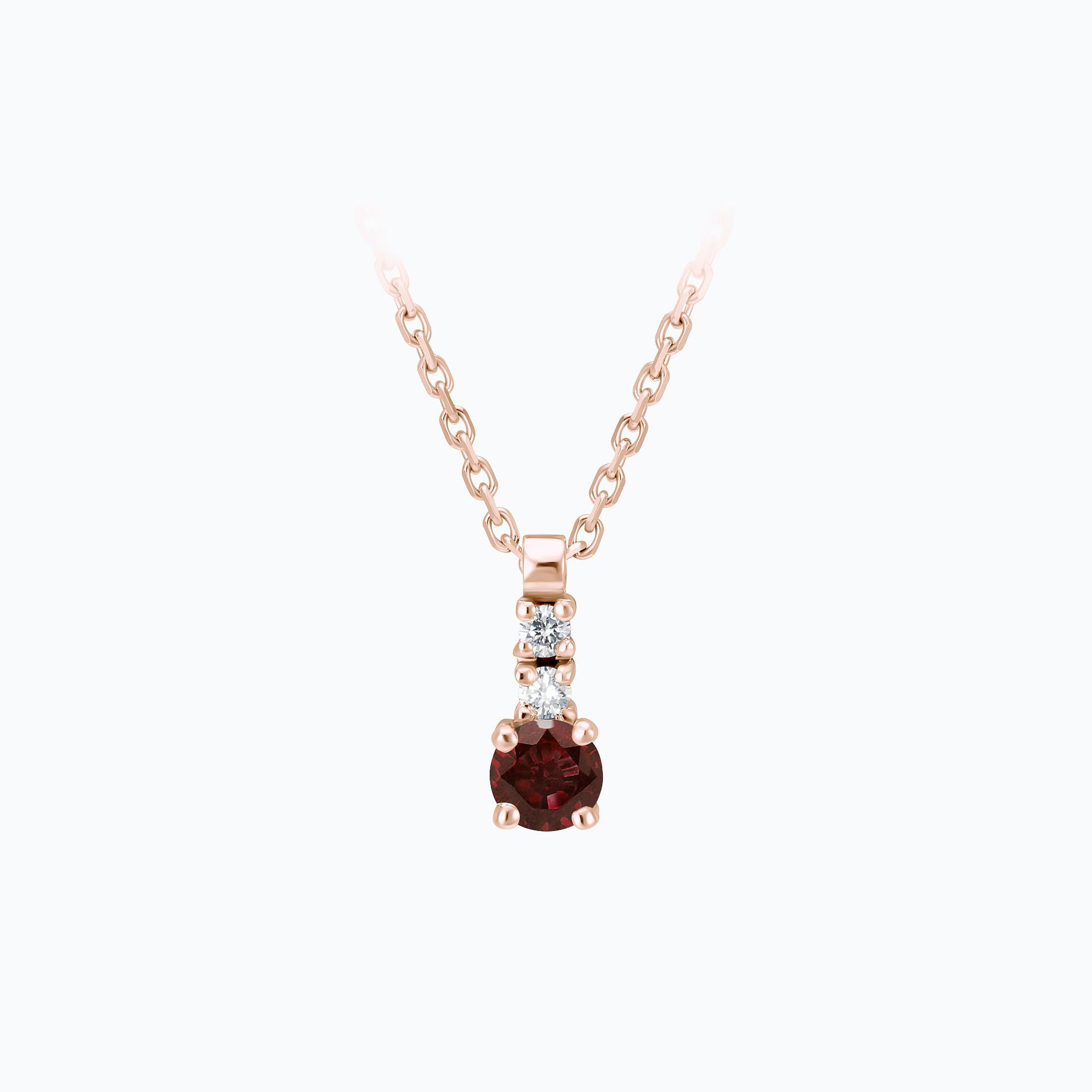 Collier Cosmos Grenat