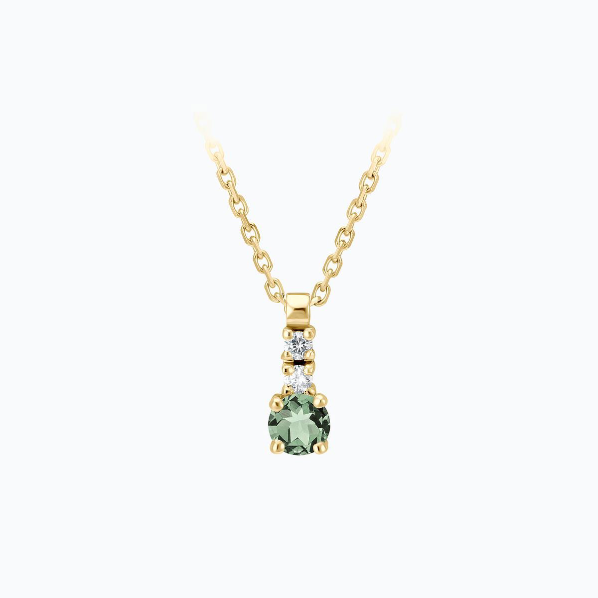 Collier Cosmos Saphir Vert