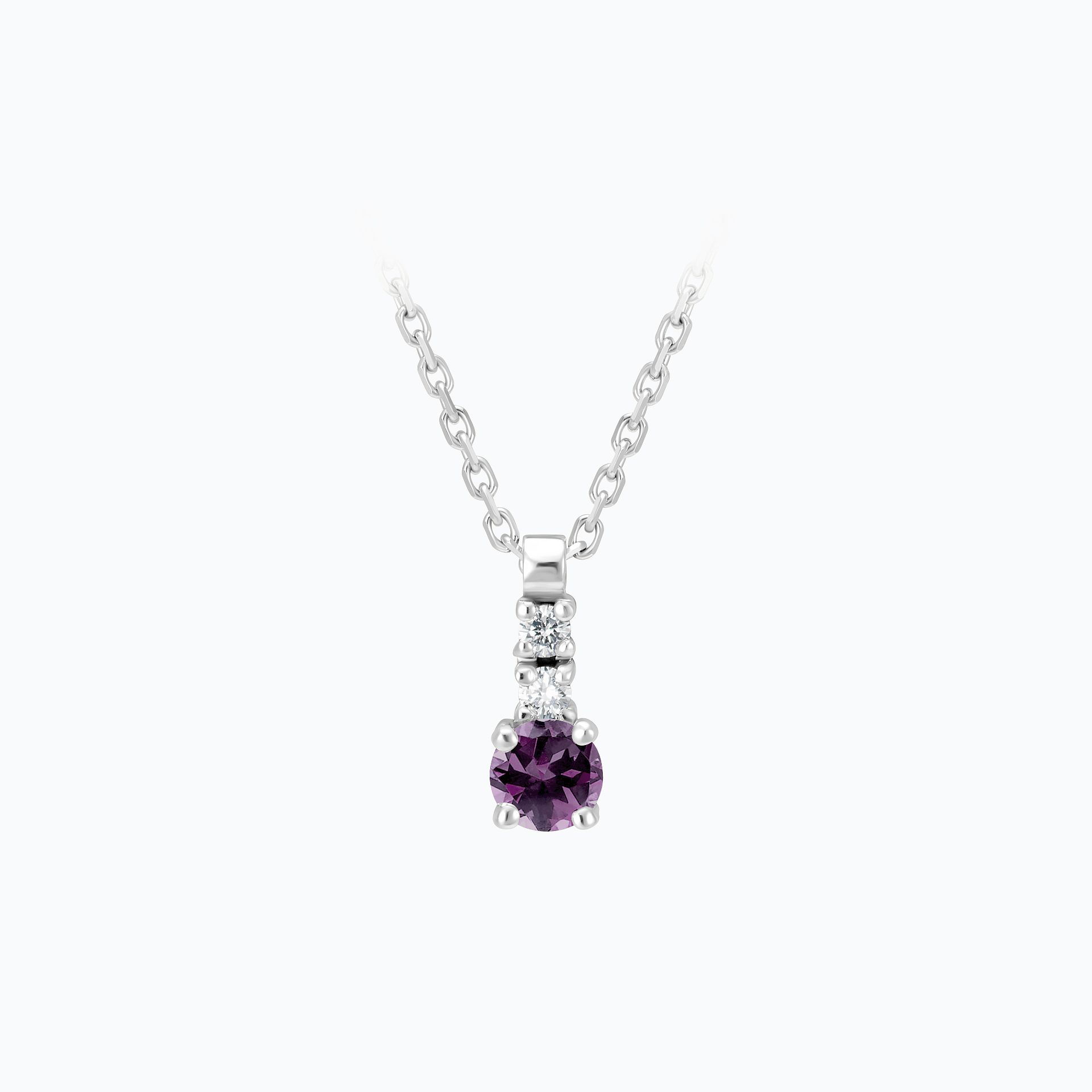 Collier Cosmos Saphir Violet