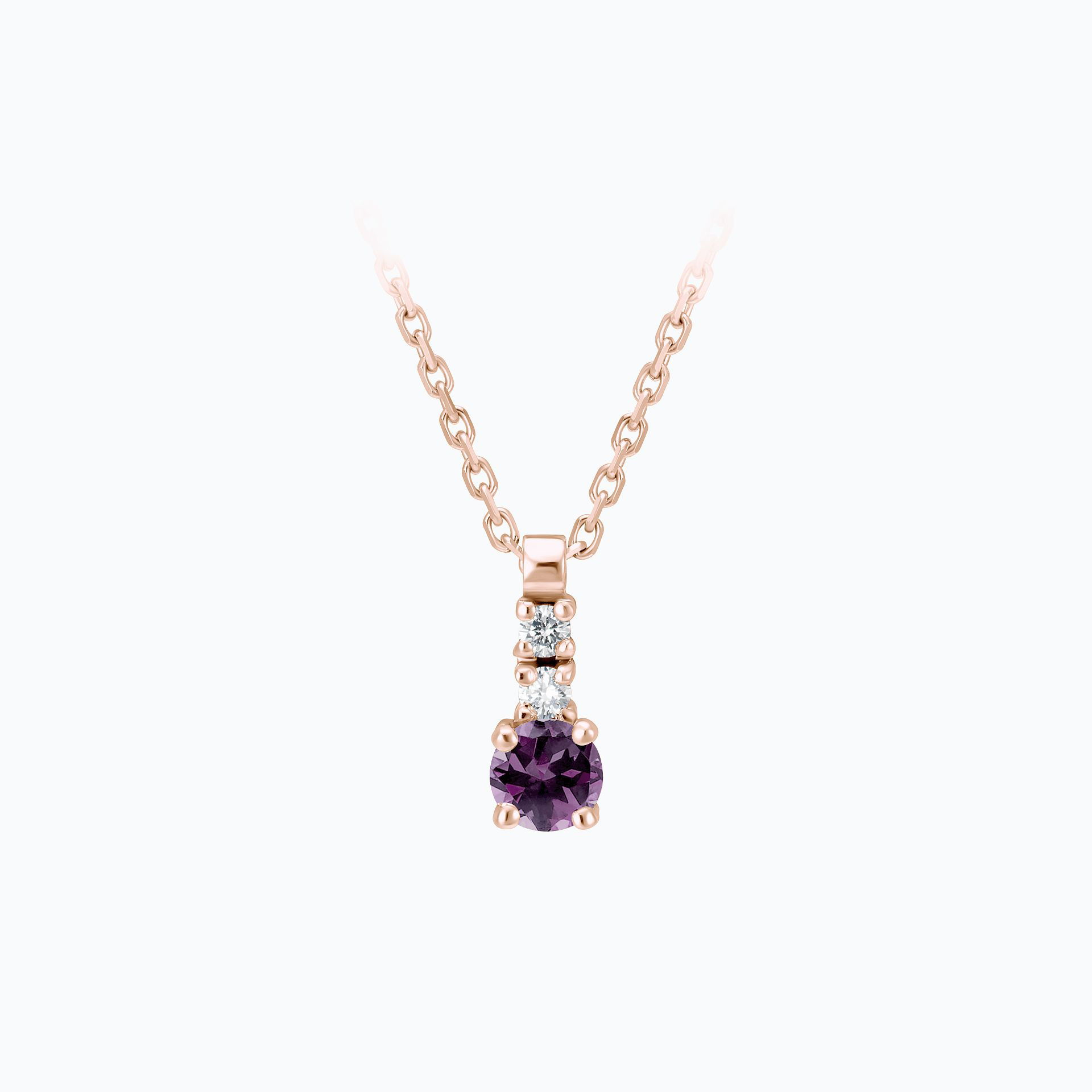 Collier Cosmos Saphir Violet